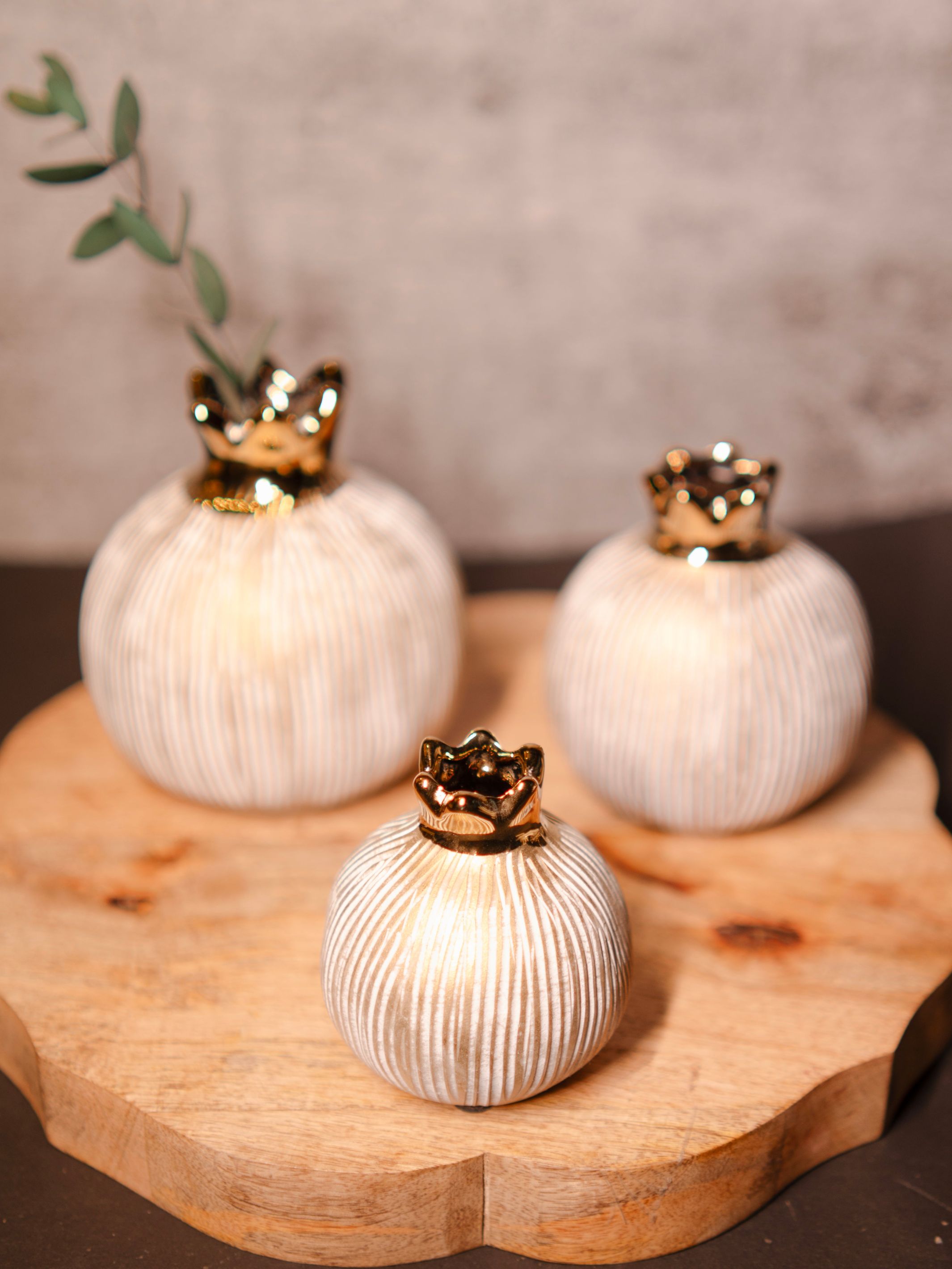 Pomegranate Jewel Vase set