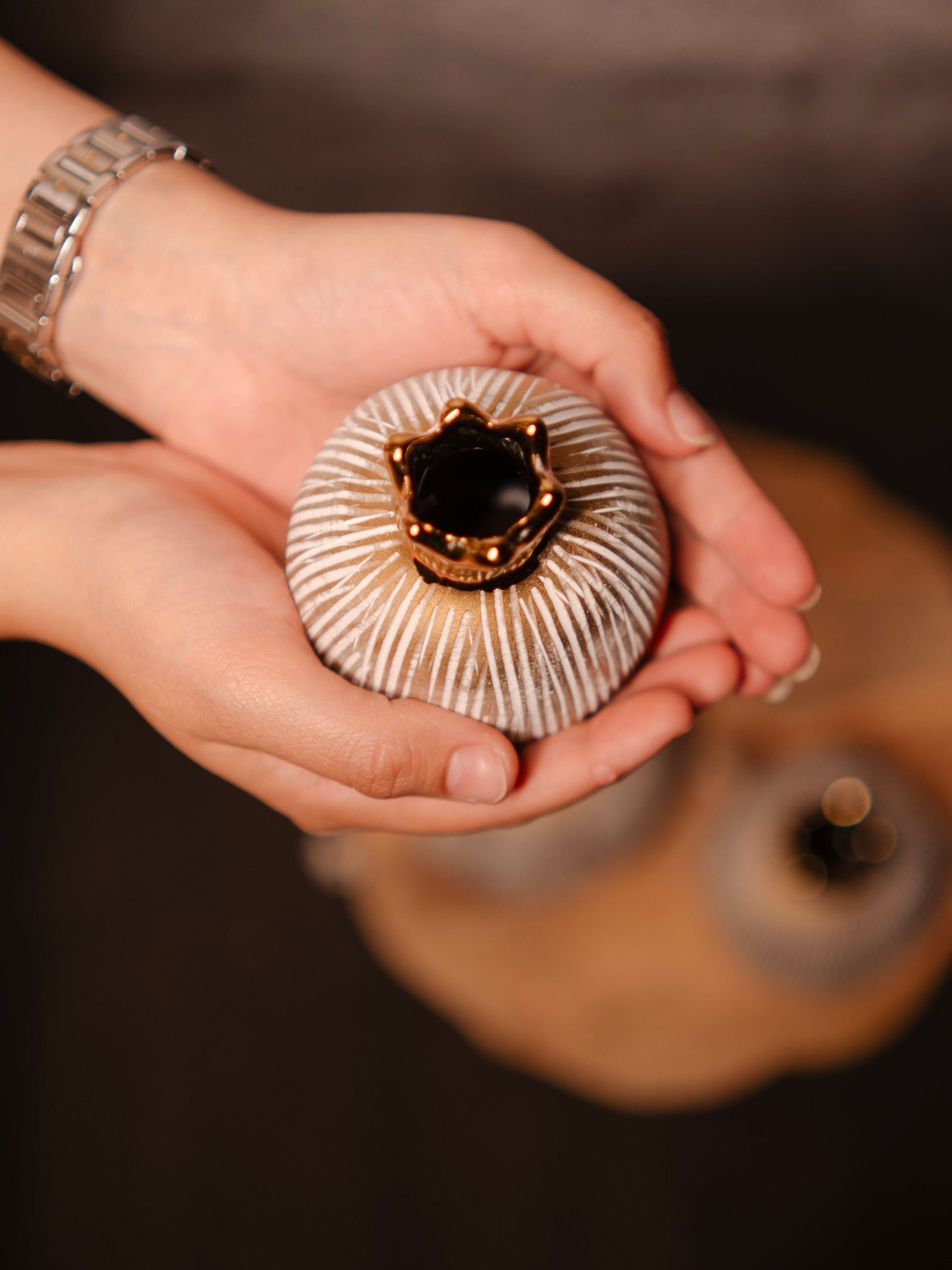 Golden Pomegranate Glory vase set