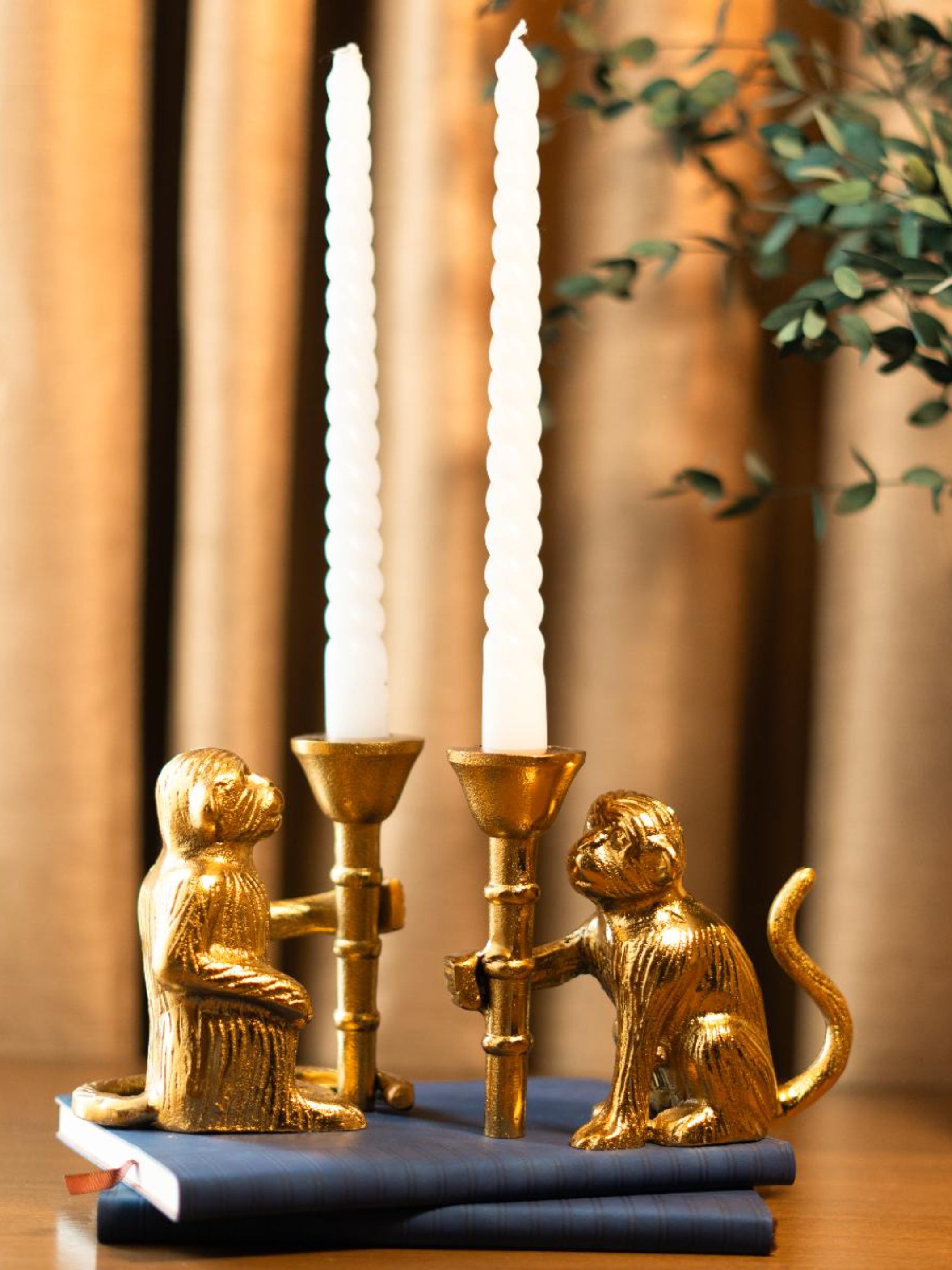 Monkey Mischief Candle holder set of 2