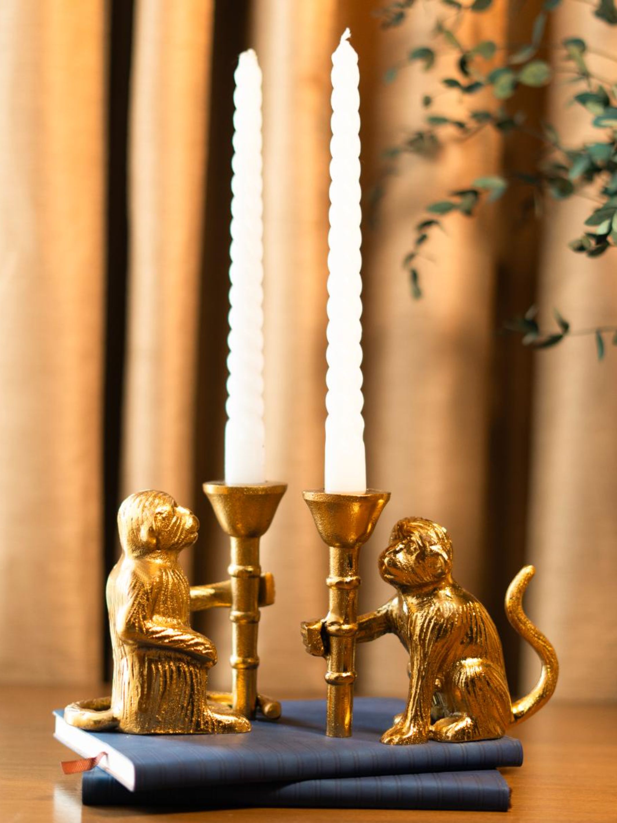 Monkey Mischief Candle holder set of 2
