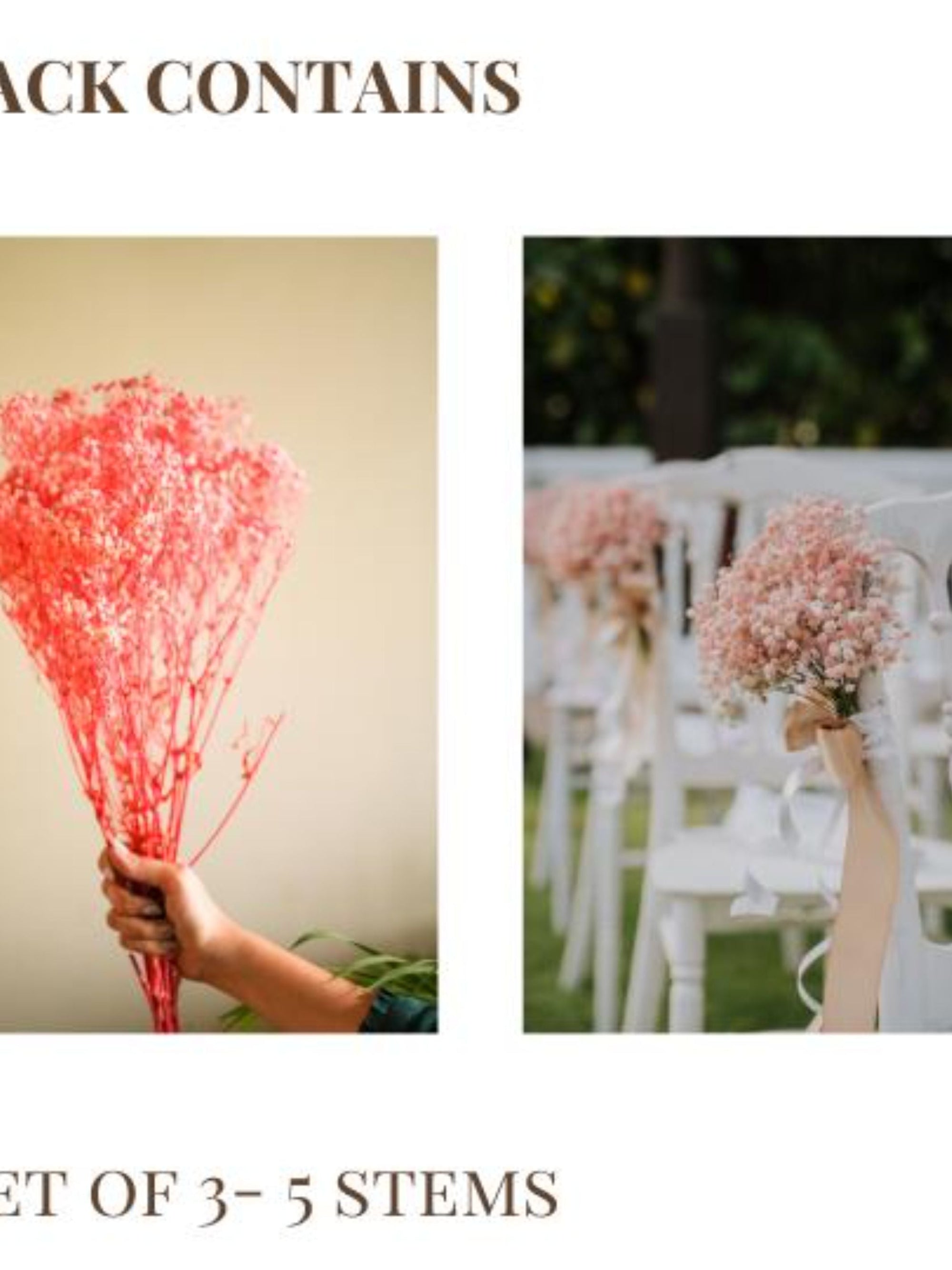 Pastel Pink baby breaths