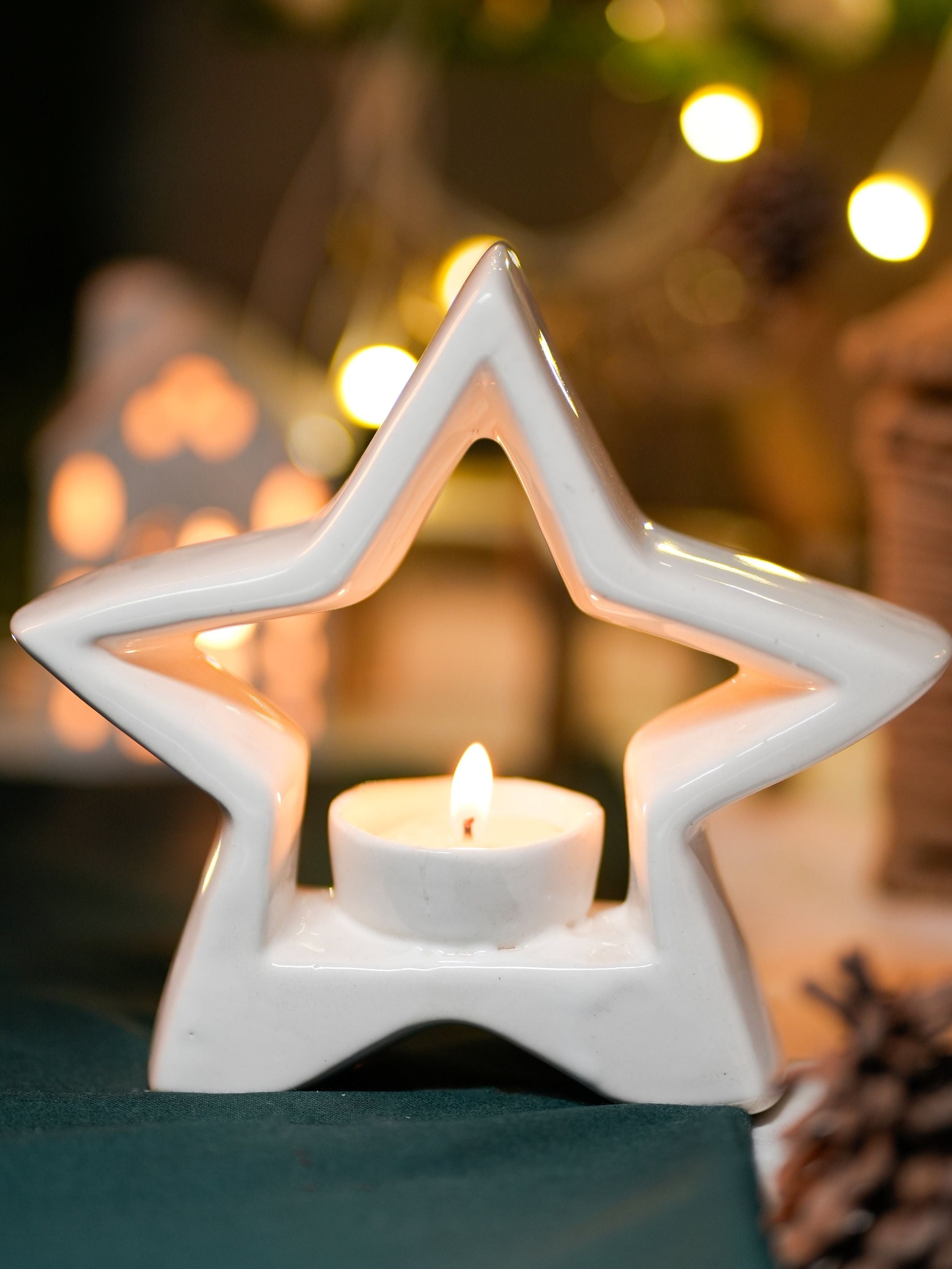 Star-Shaped Tea Light Holder