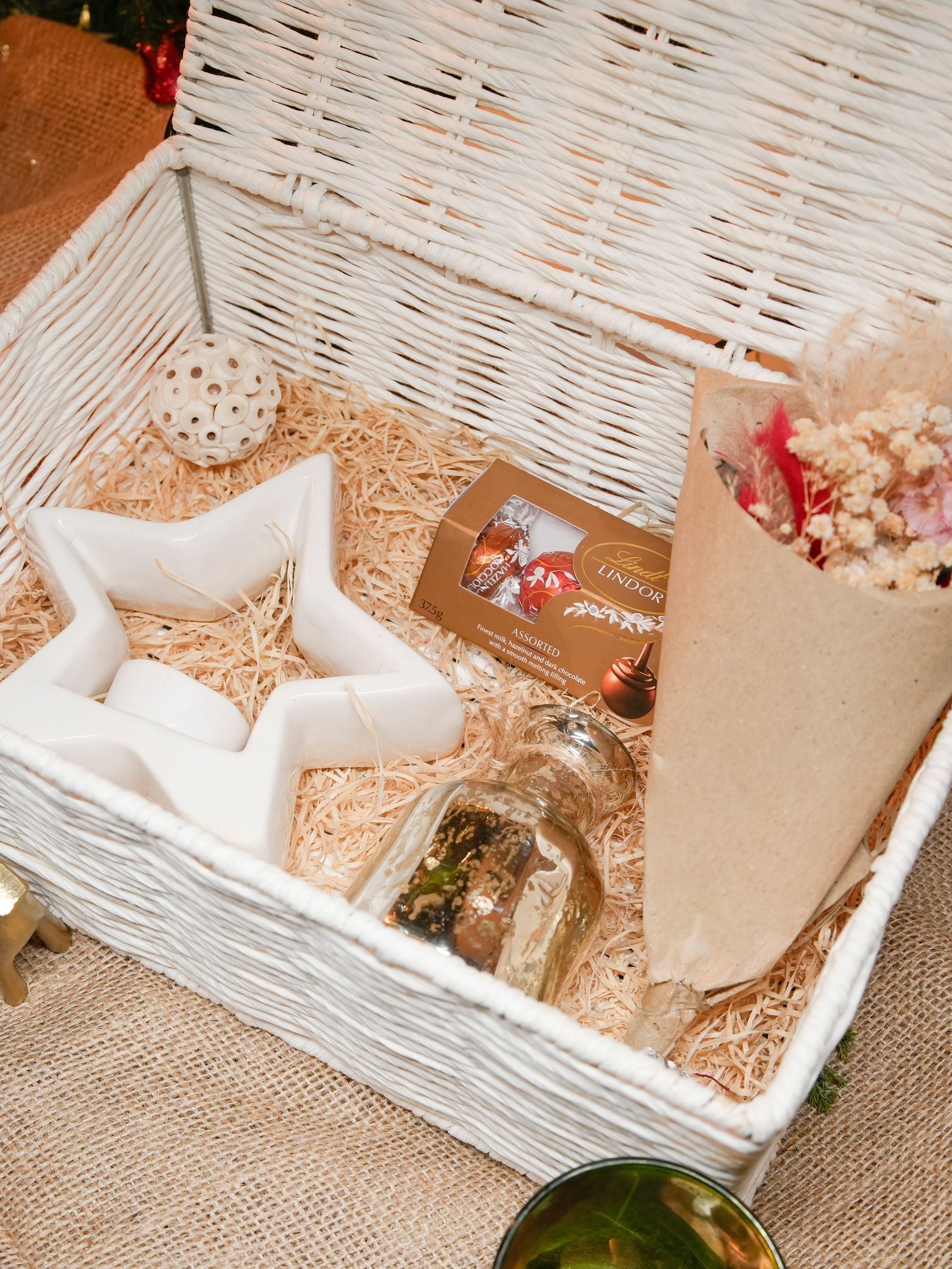 Light christmas gift box