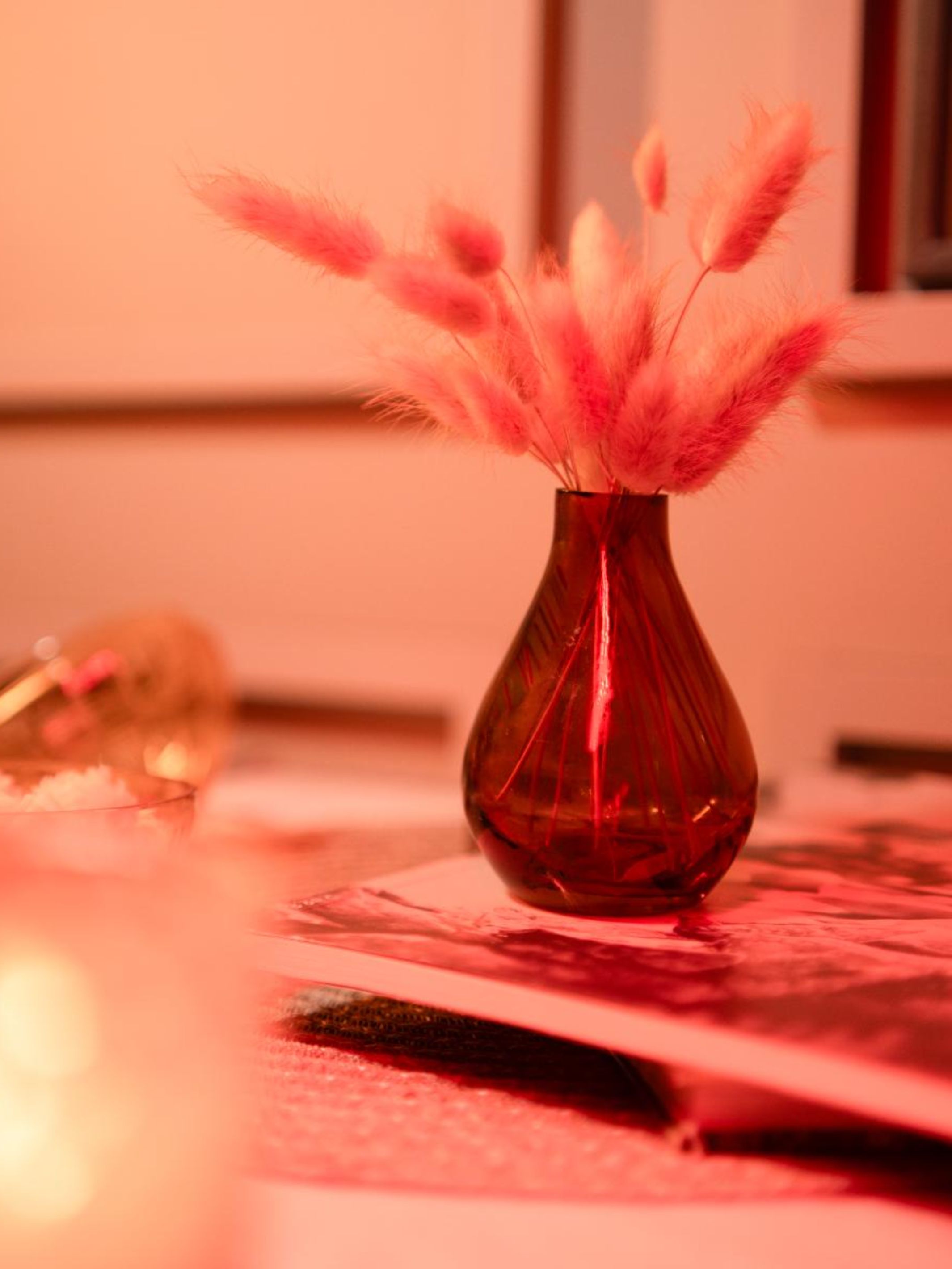 rustic charm vase with dried flower