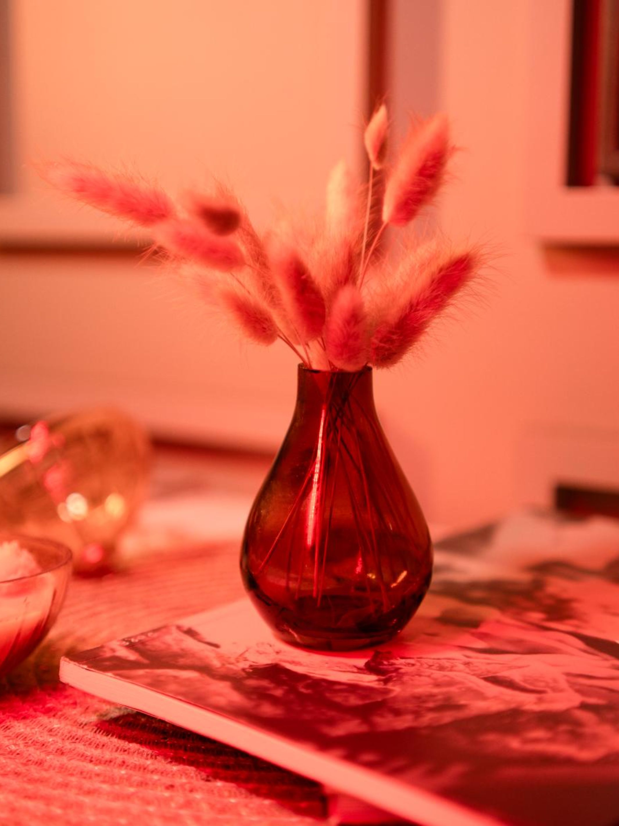 rustic charm vase with dried flower