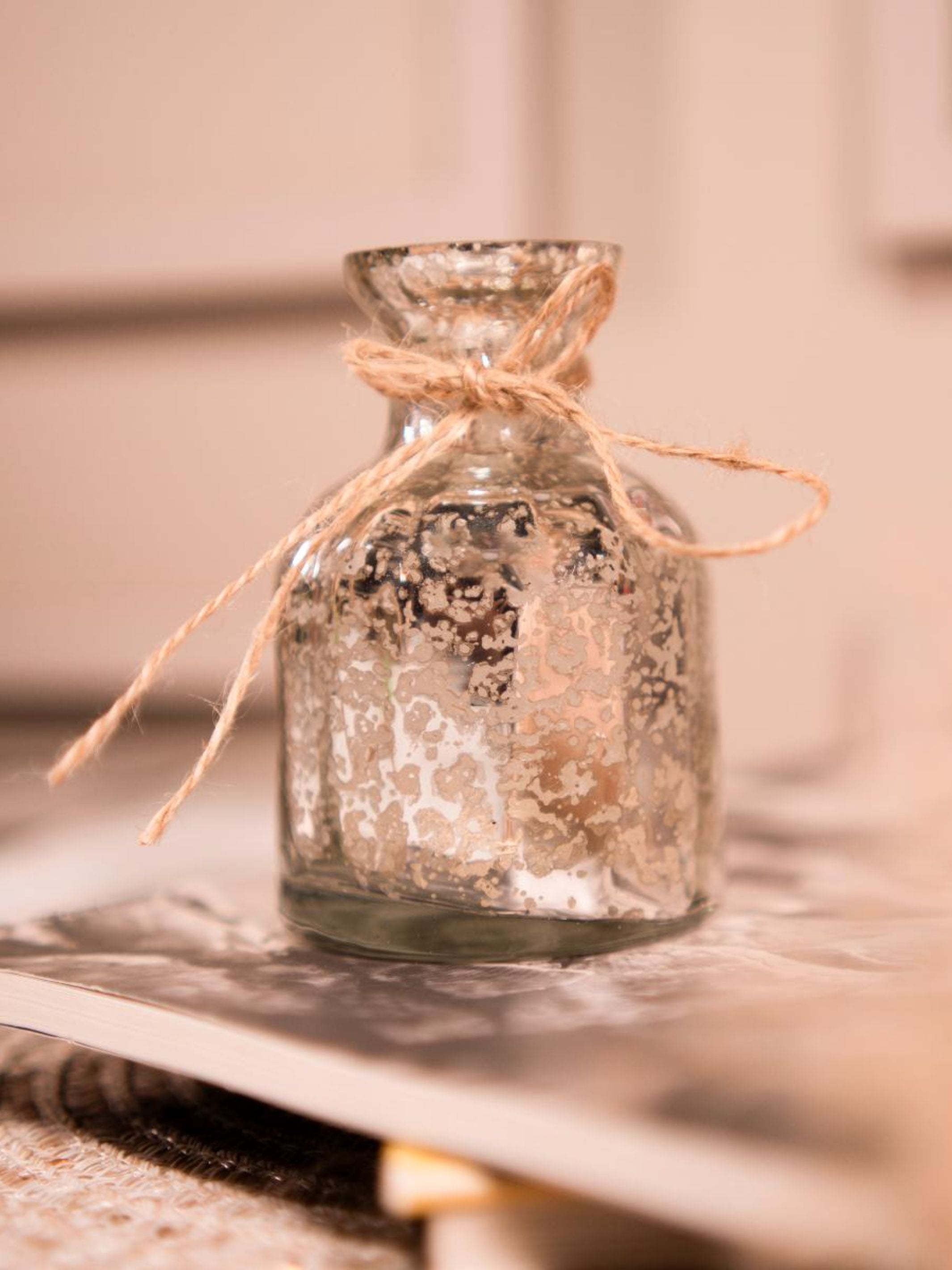 Silver blossom charm with bunch