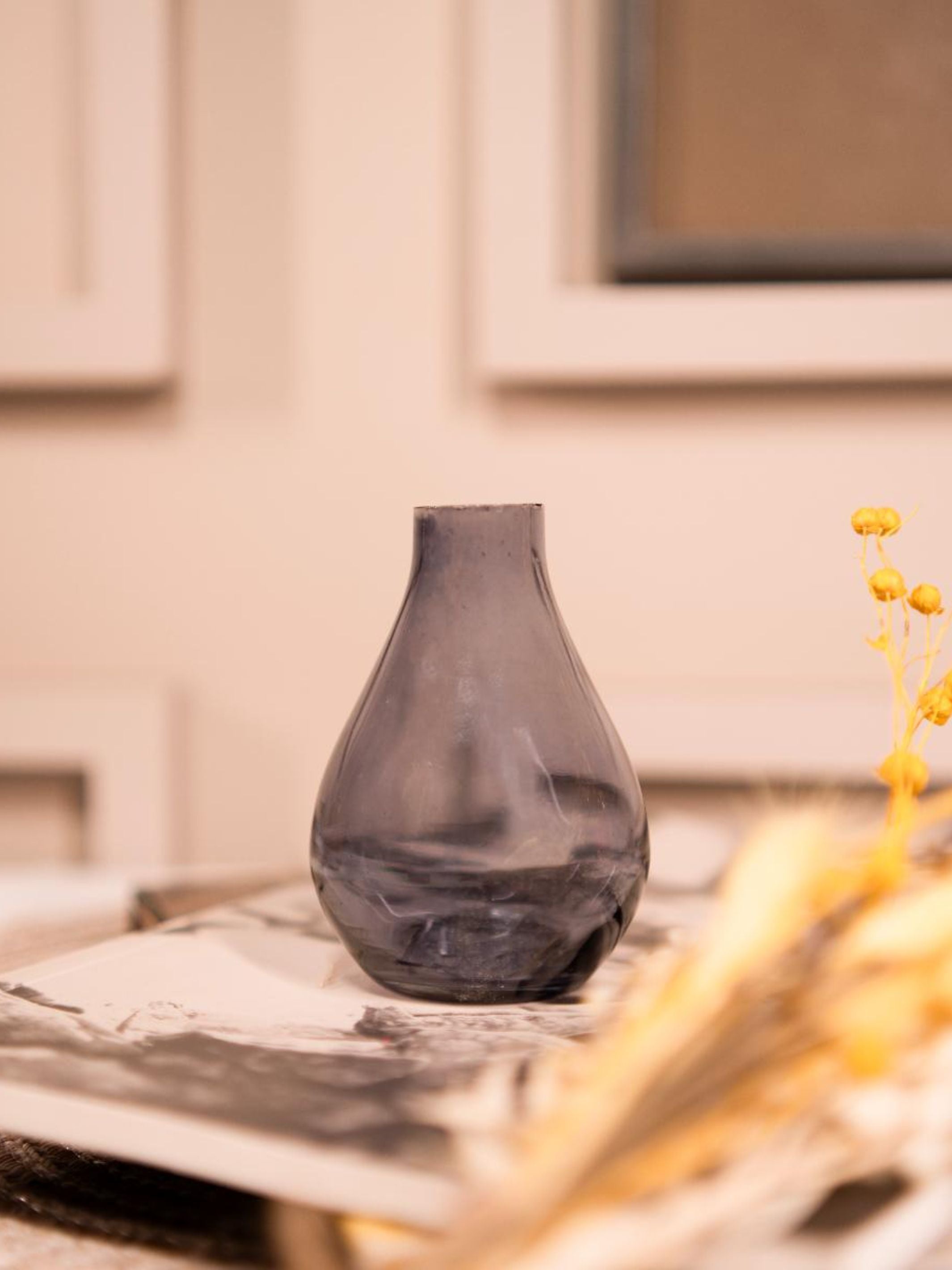 Indigo Elegance Vase with bunch