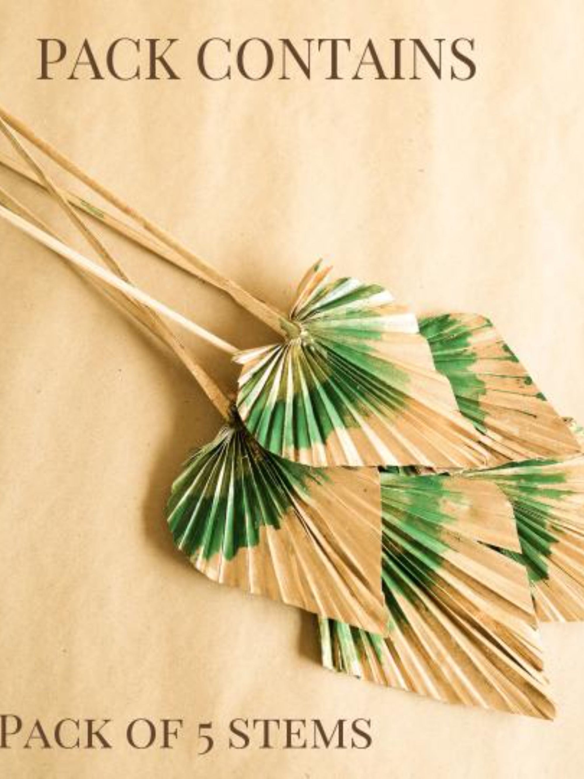 Golden Green Dual tone palm leaves