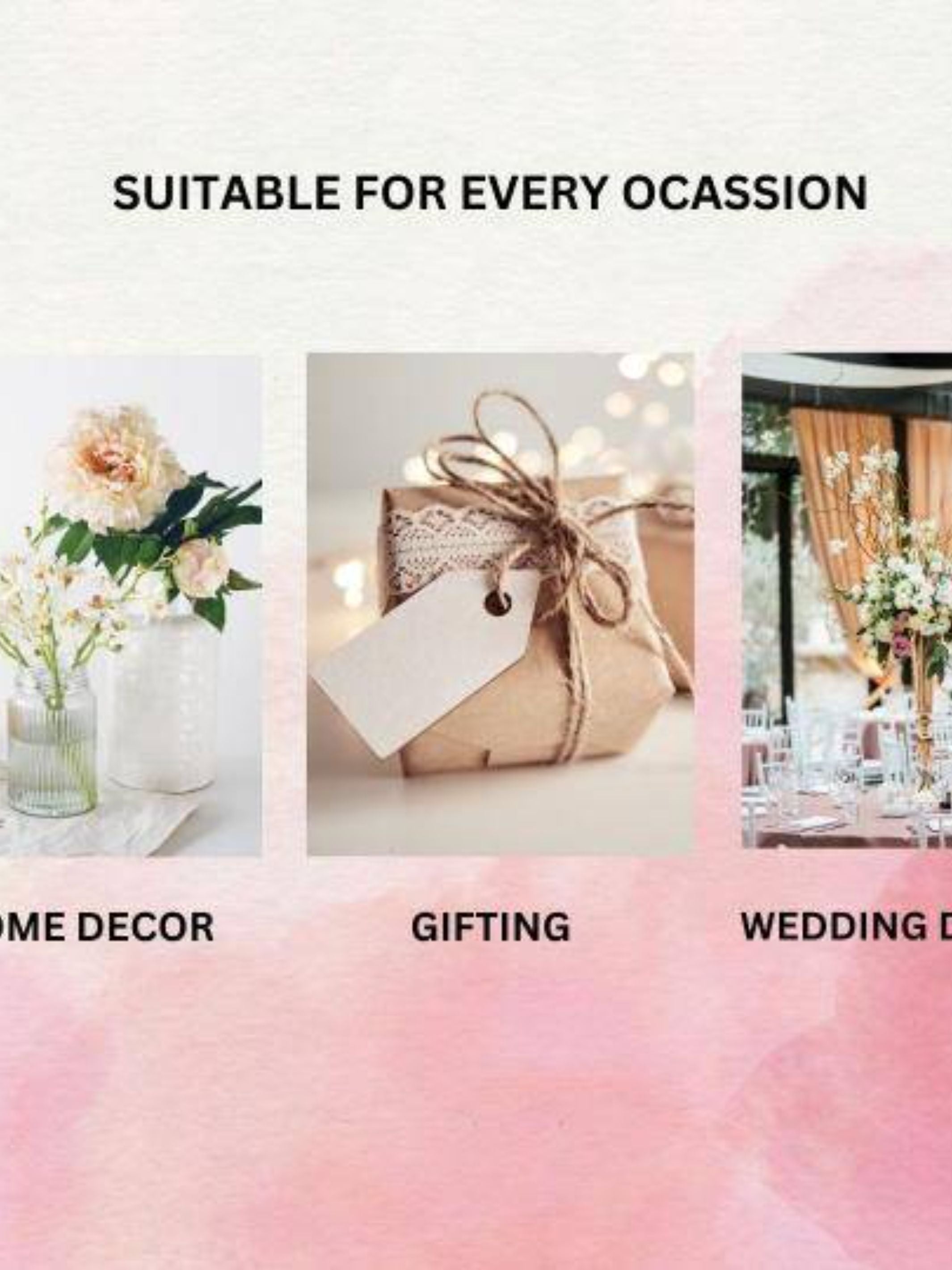 Yellow horizontal vase with Garden bunch