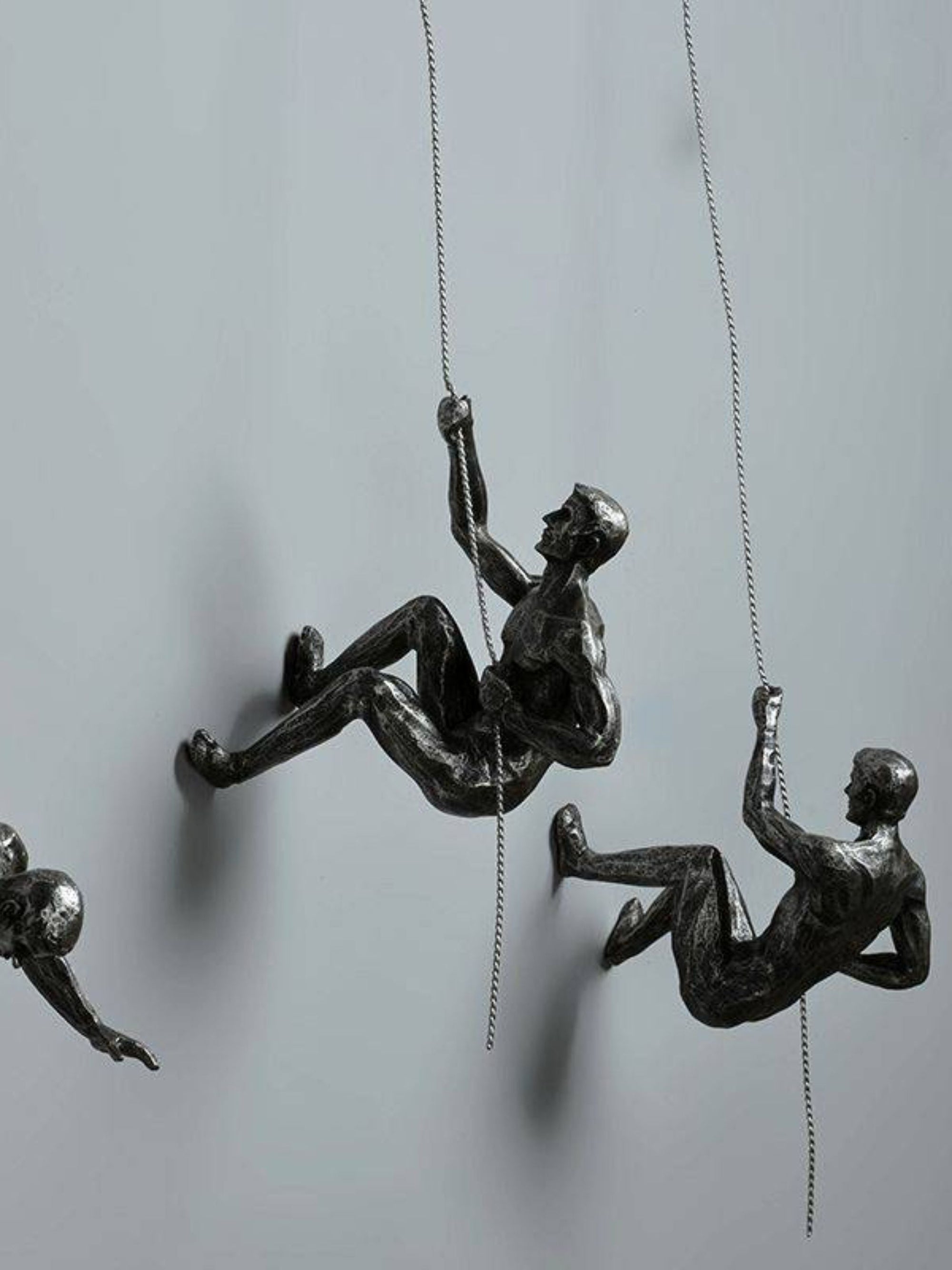 The Climbing crew Wall Hanging (Set of 3)-Silver