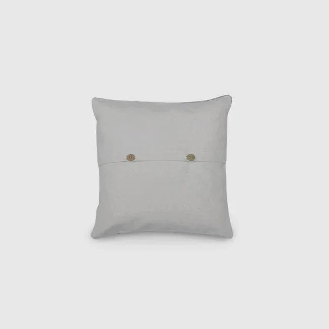 Silver Leafy Cushion Cover