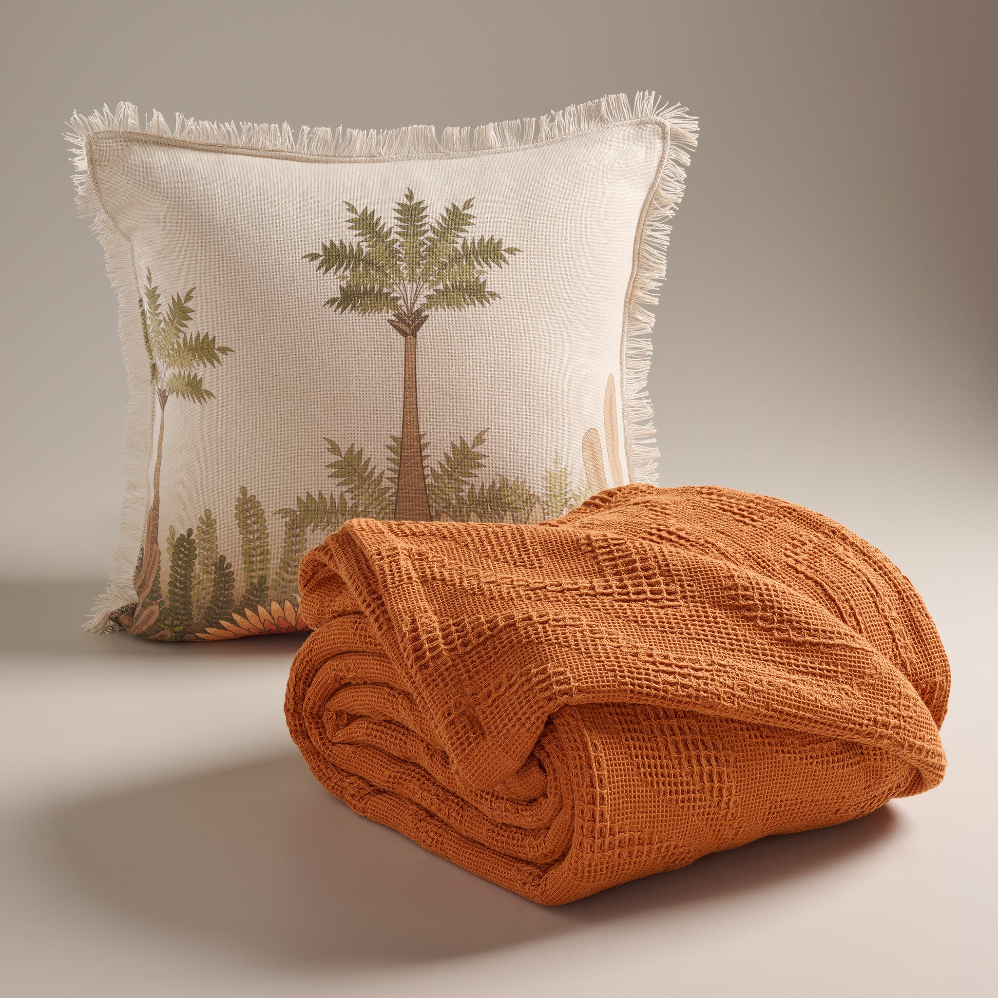 Damask | Cotton | Waffle | Bed Cover