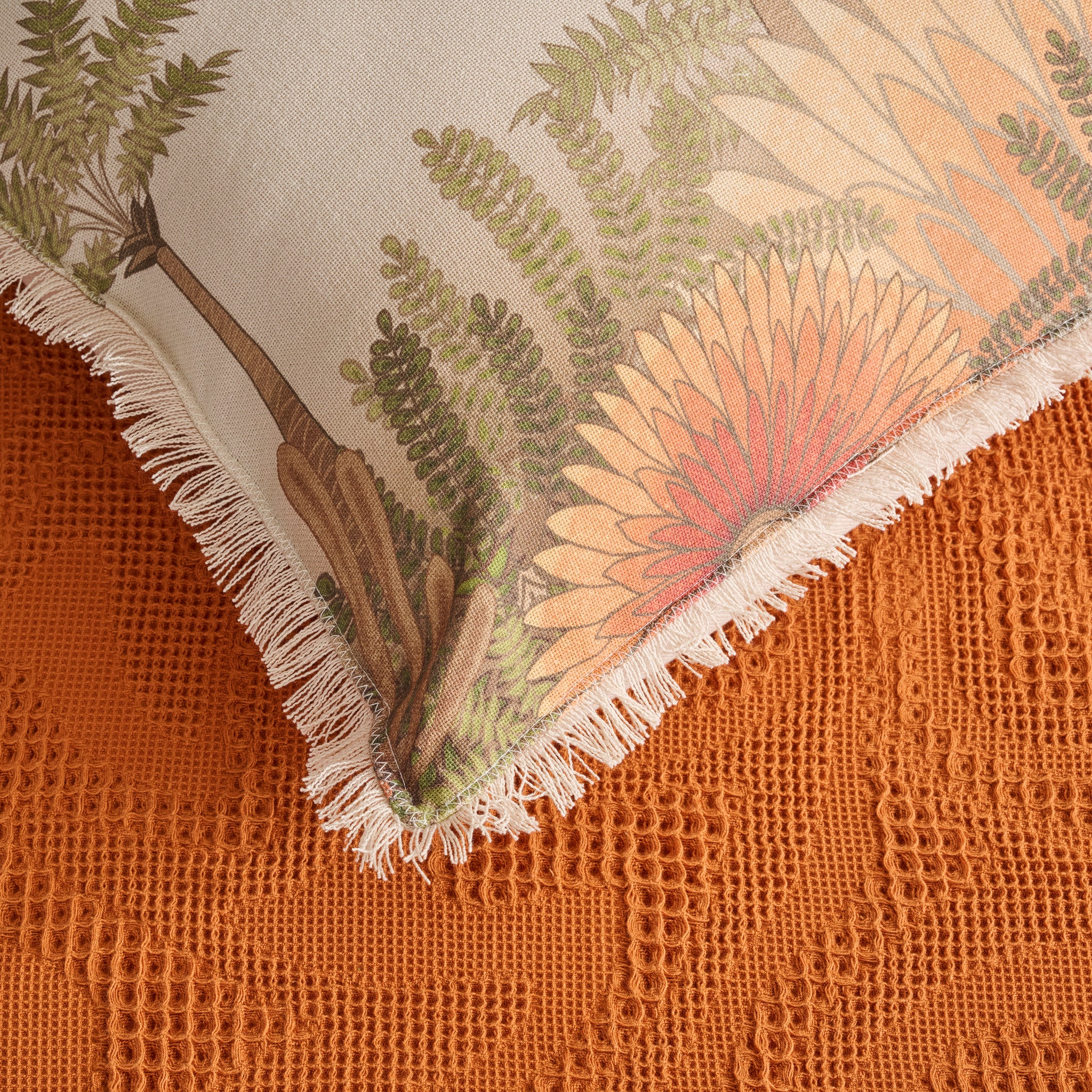 Damask | Cotton | Waffle | Bed Cover