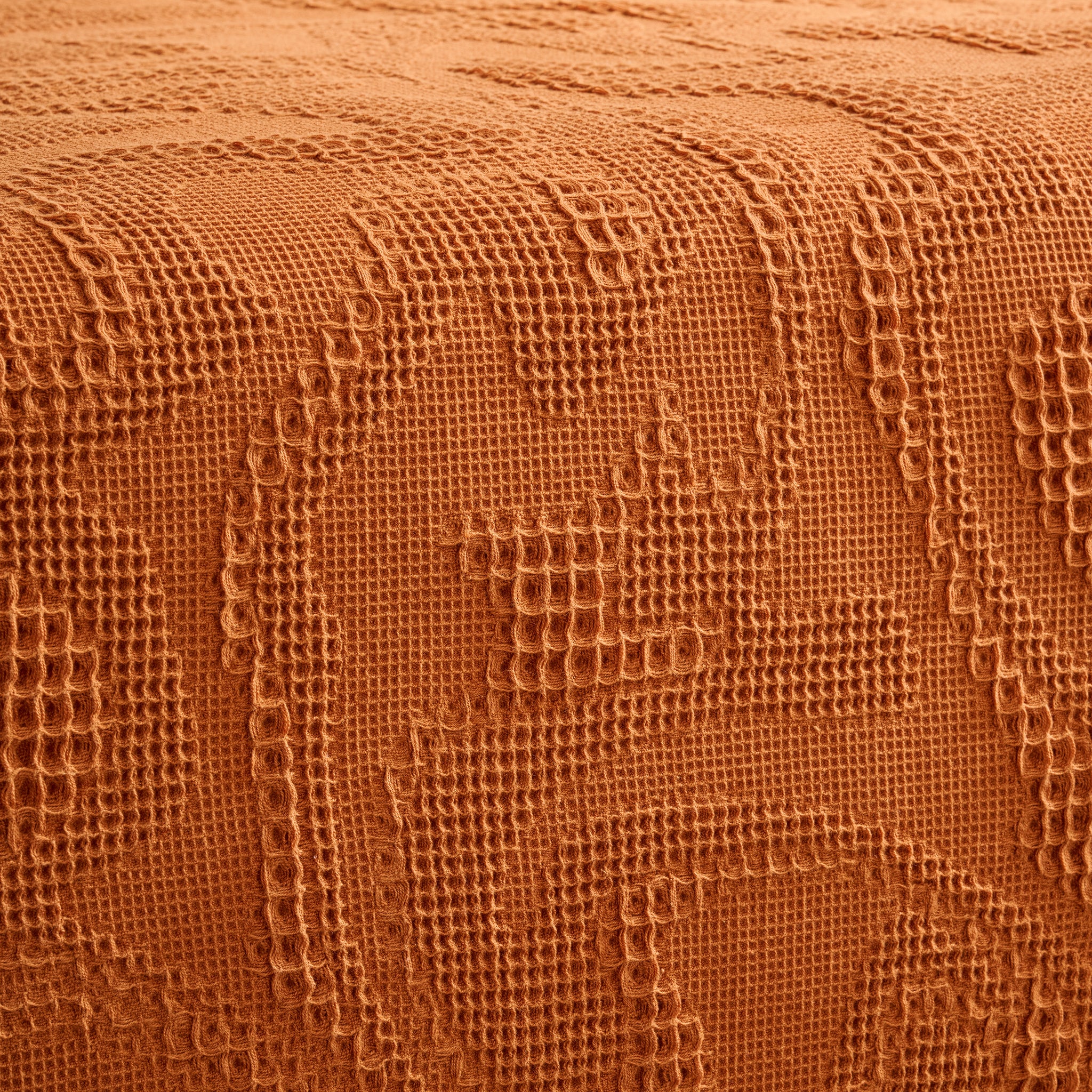 Damask | Cotton | Waffle | Bed Cover