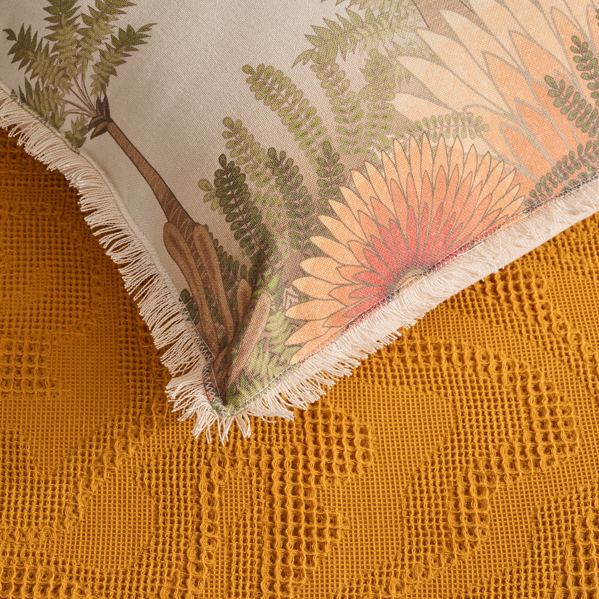 Damask | Cotton | Waffle | Bed Cover