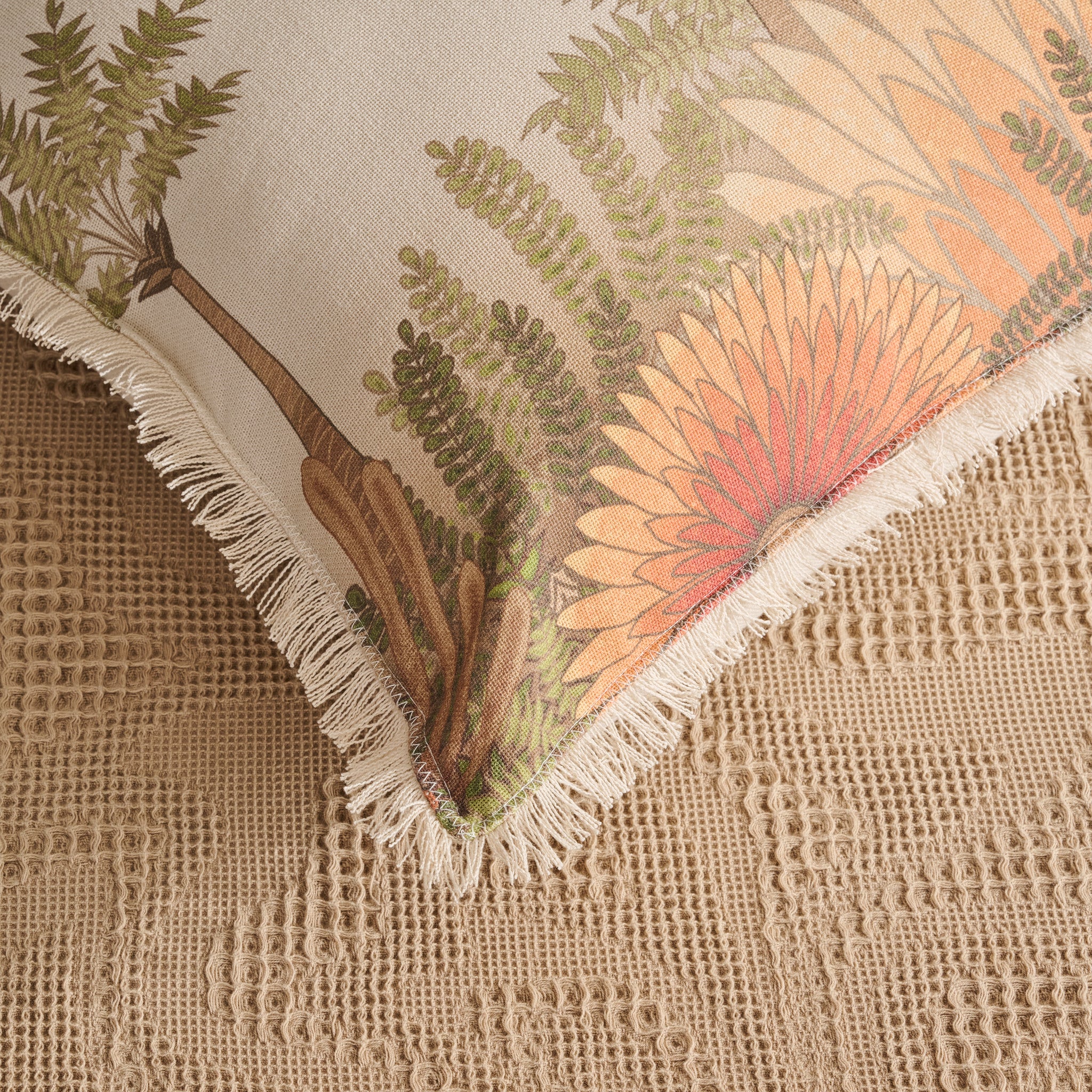 Damask | Cotton | Waffle | Bed Cover