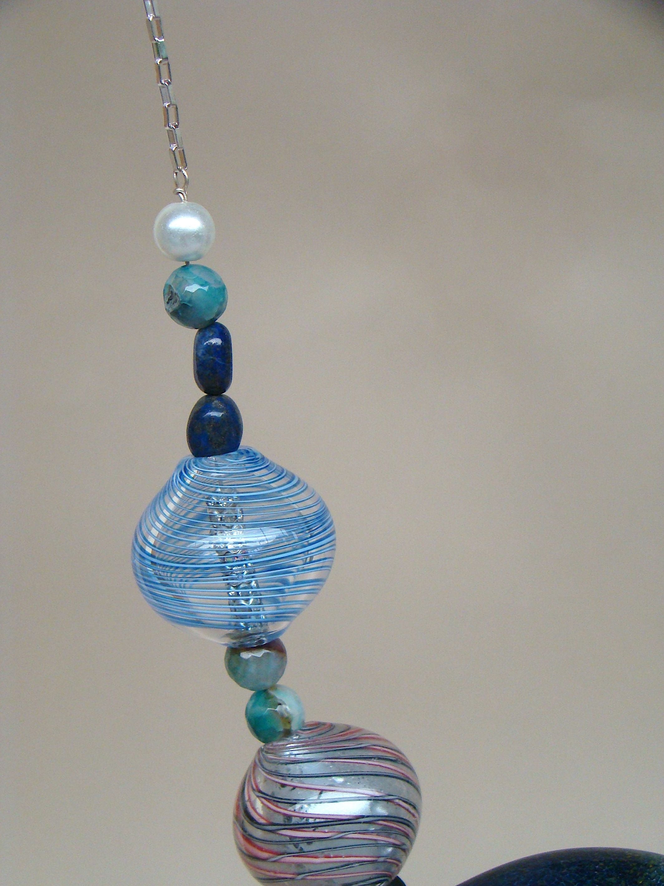 Blissful Heartstring - Necklace Blue