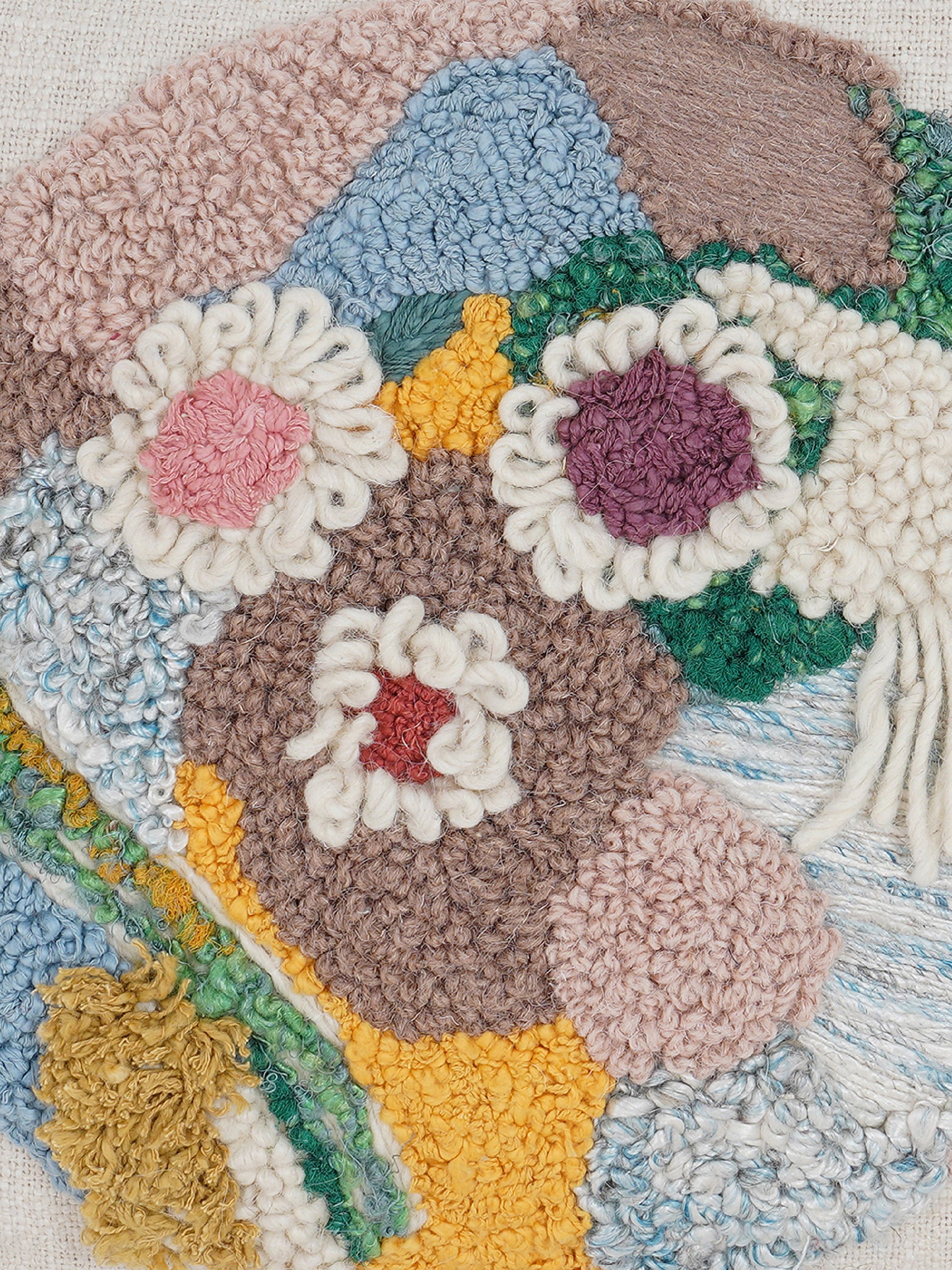 Cushion Cover - Blooming Cluster Embroidered