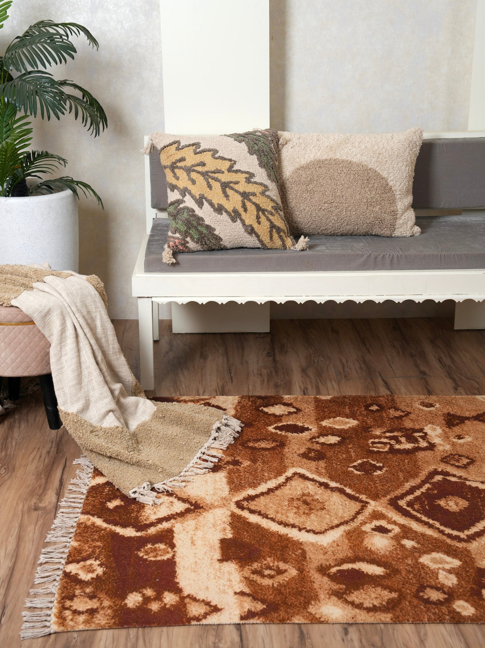 Brown Diamond Rug