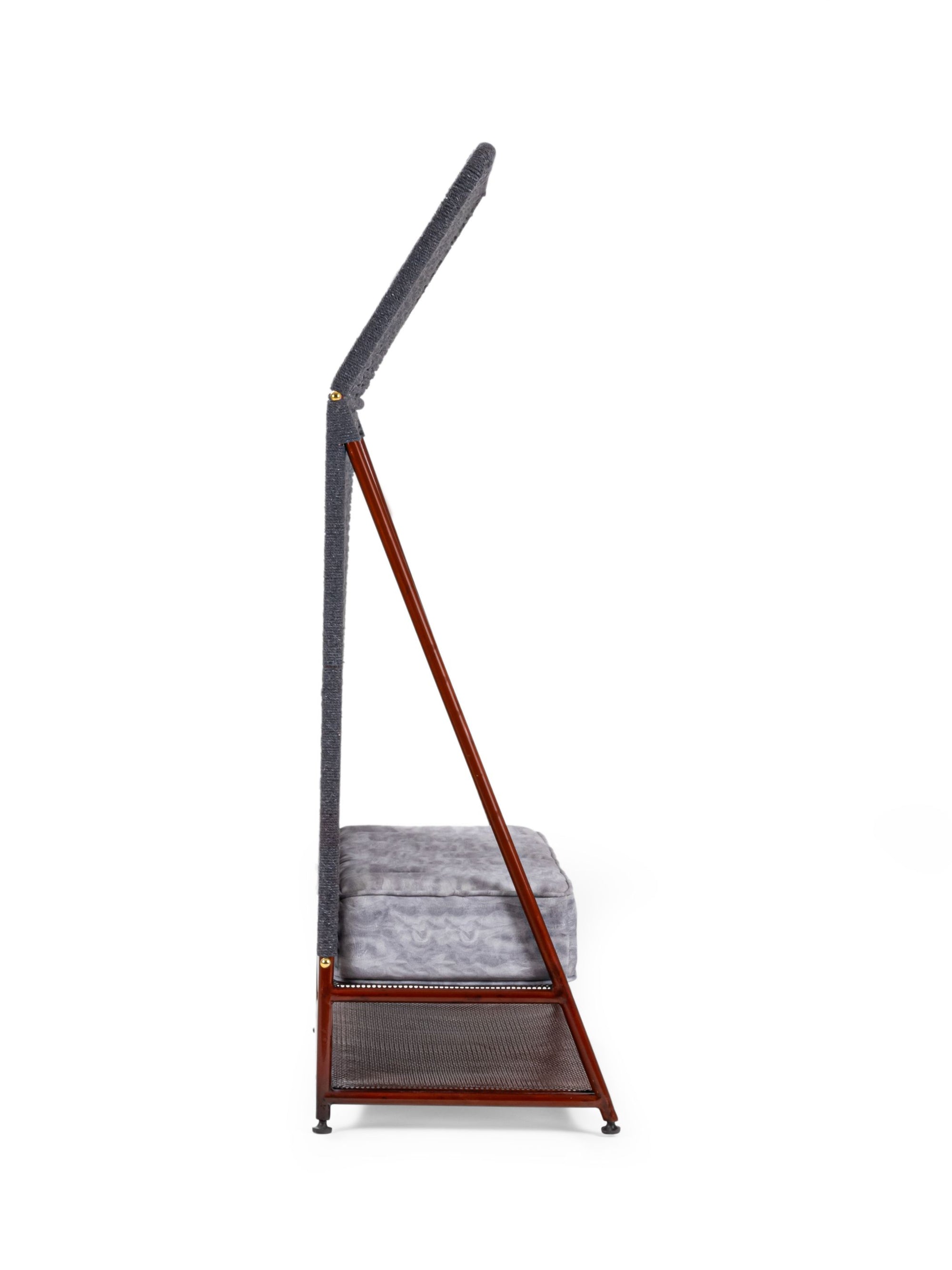Brass M.S and fabric Bunaai Bench