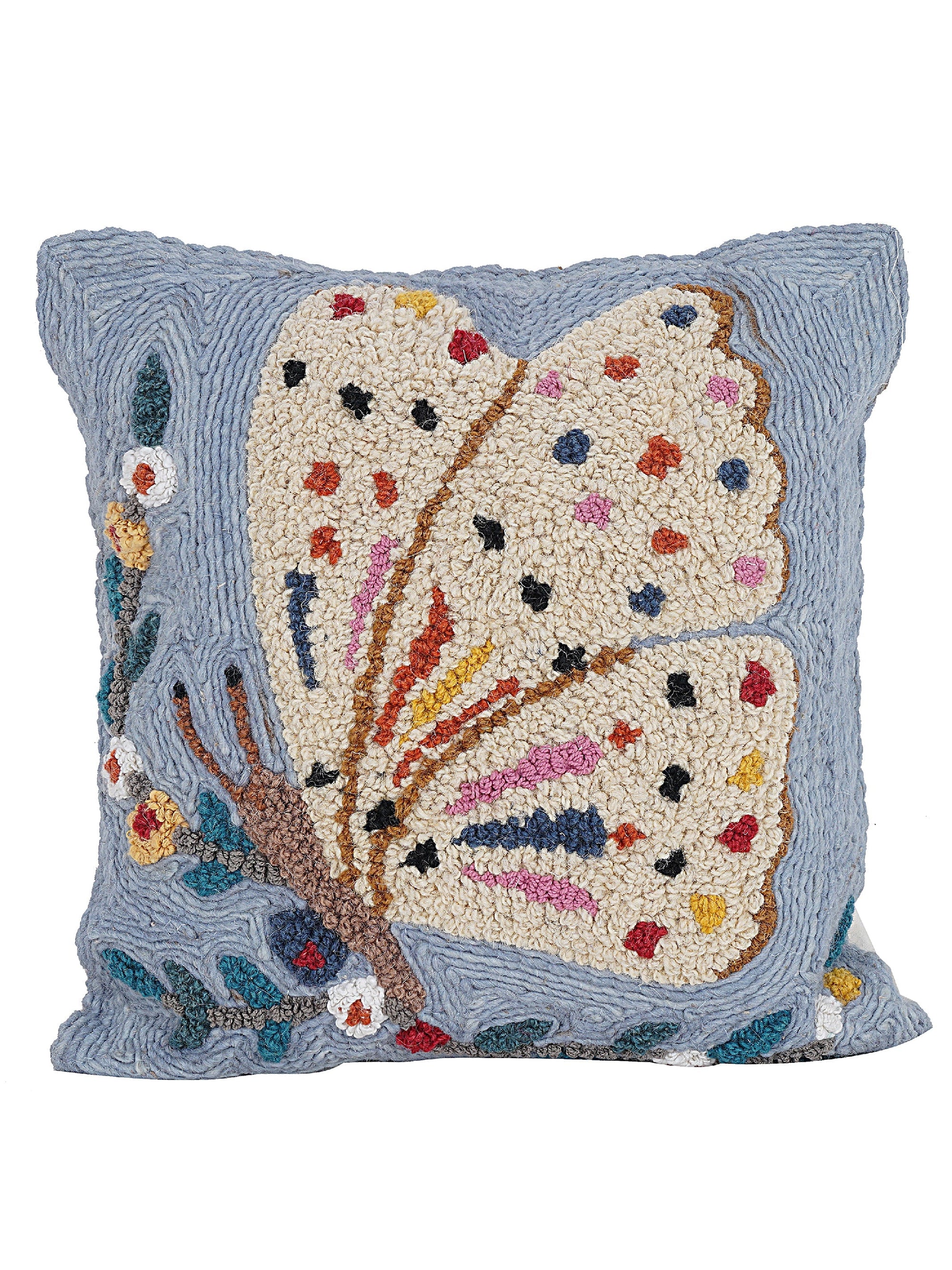 Cushion Cover - Butterfly Embroidered