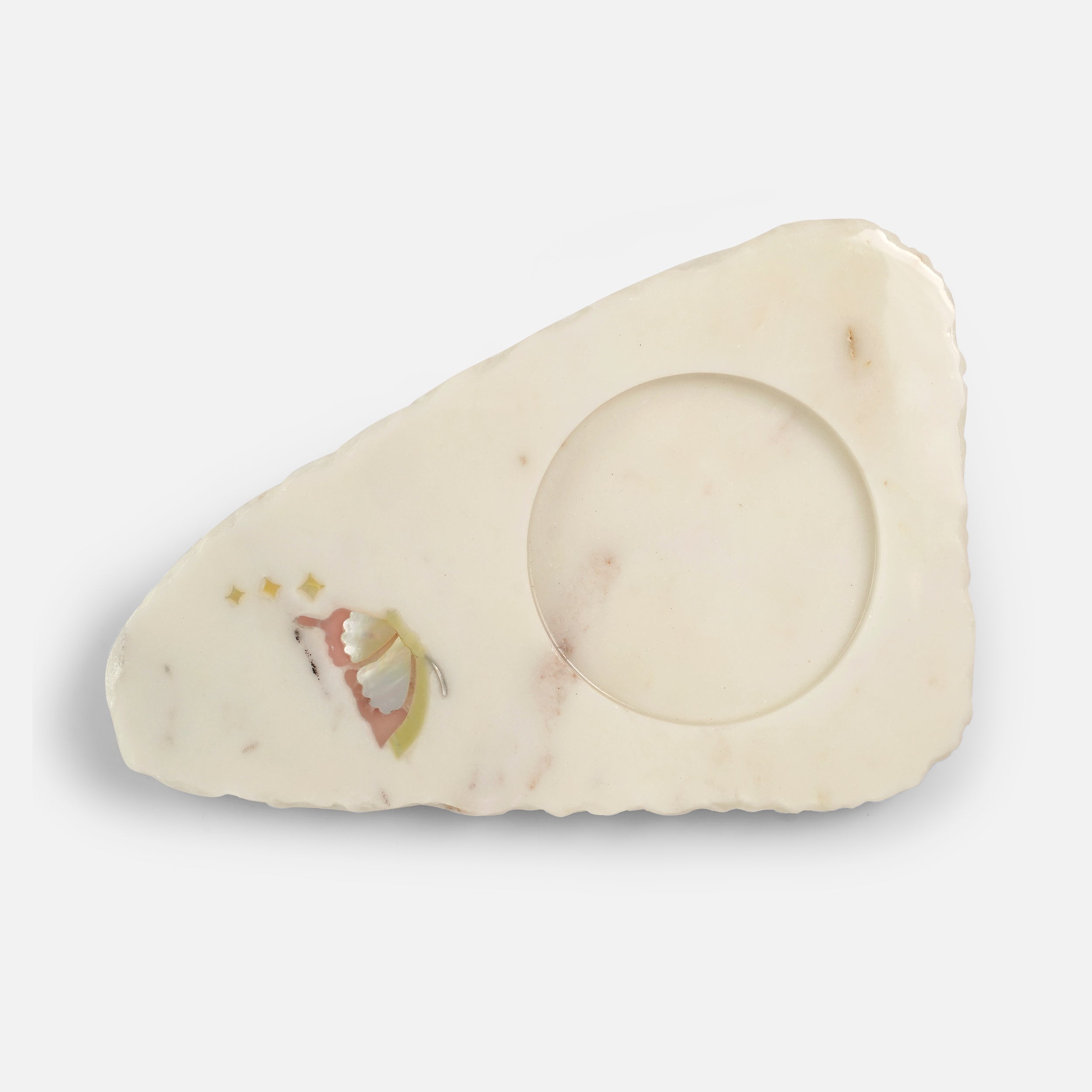 Christyale - Multipurpose Marble Inlay coaster platter