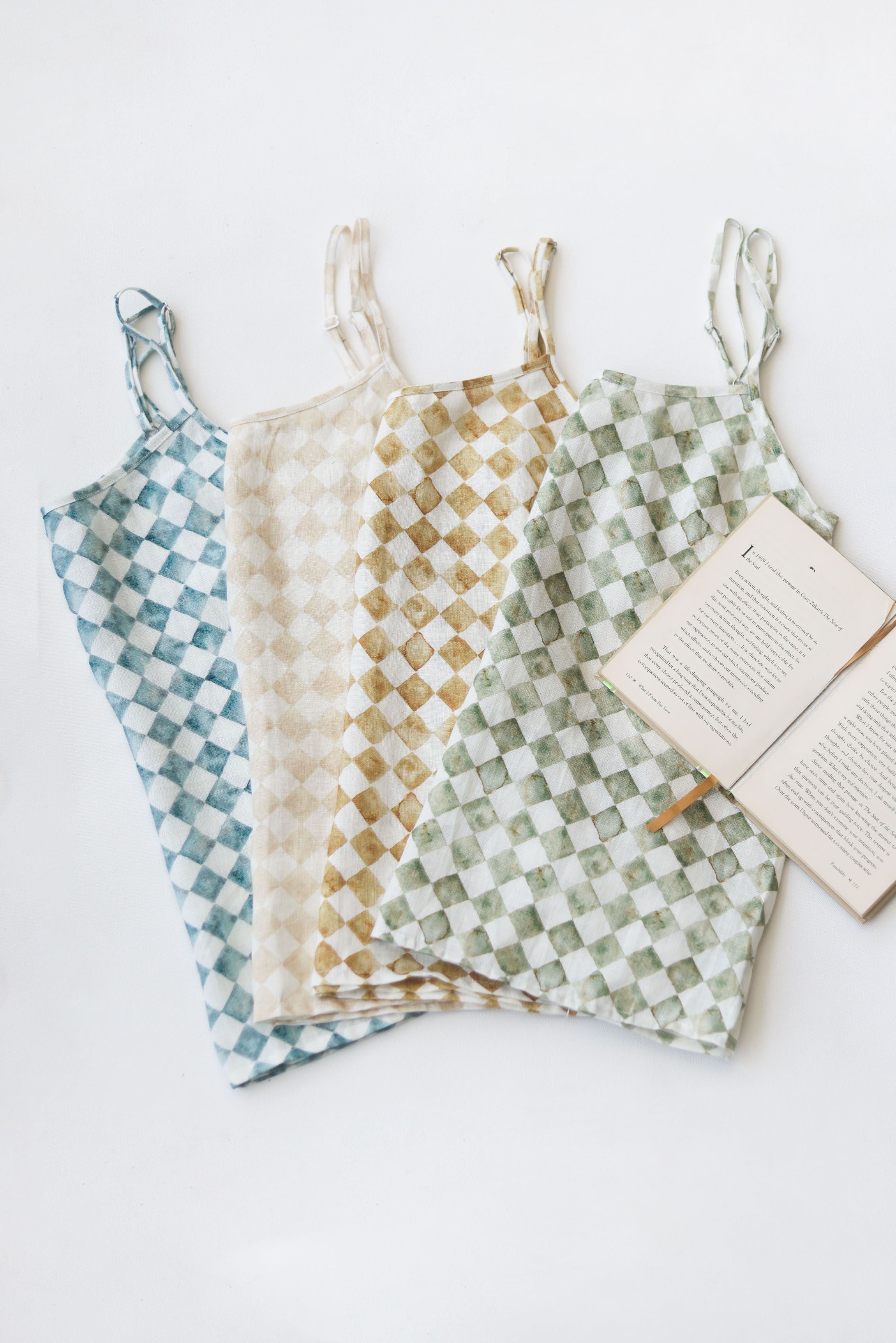 Ivy Check Blue Cami Top