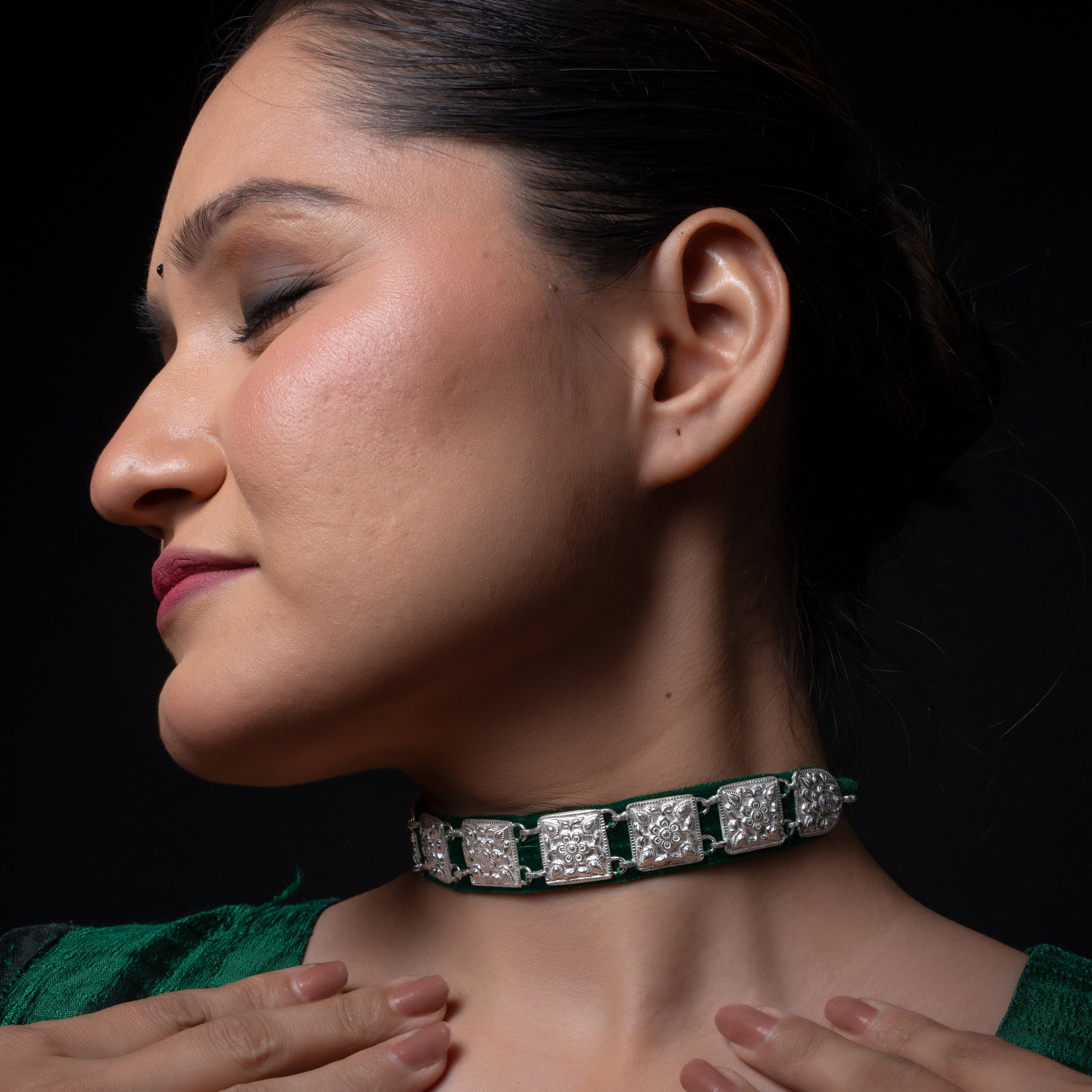 Chaukhandi Silver Guluband