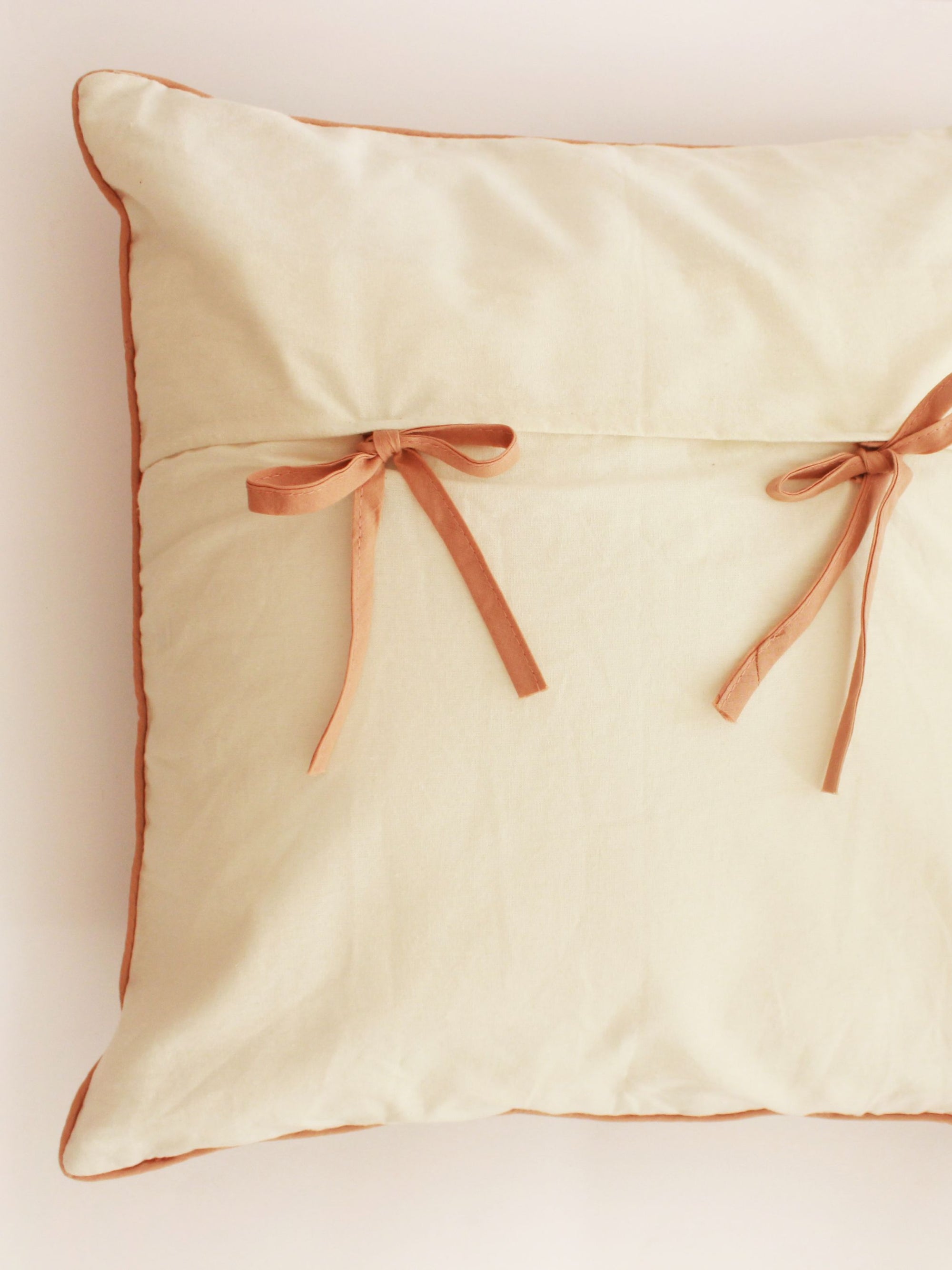 Cotton Cushion Cover - Checkered Block Printed