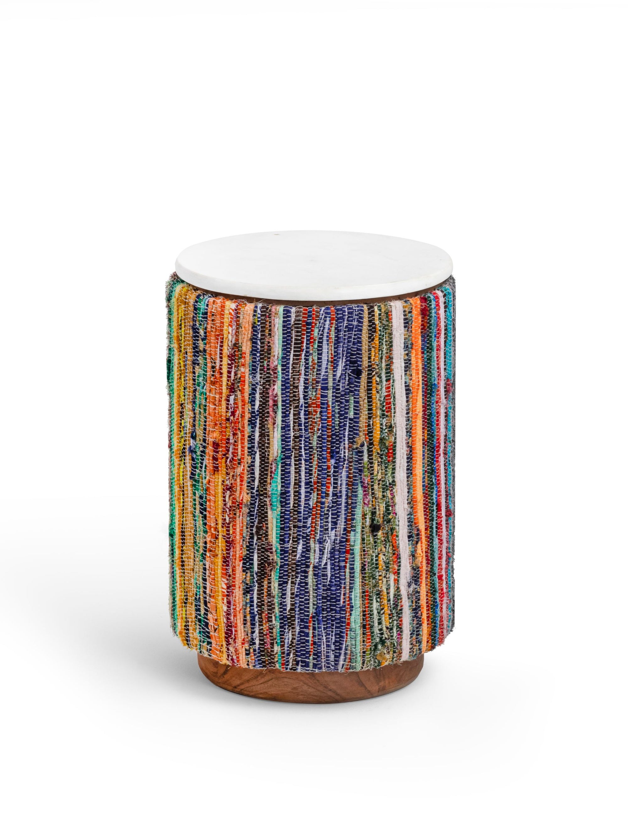 Marble Top & Chindi Fabric table