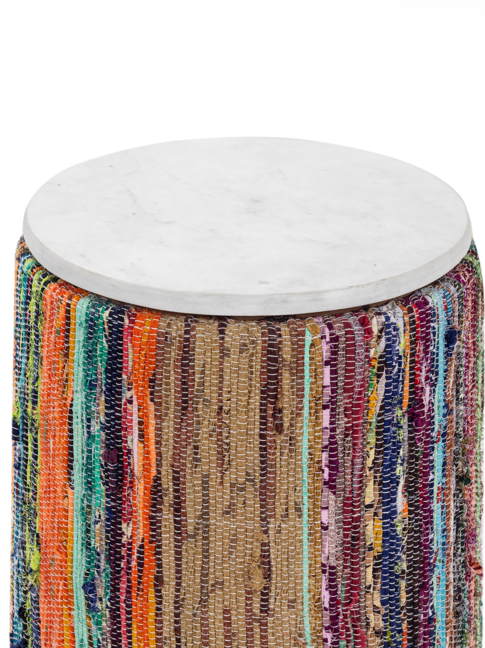 Marble Top & Chindi Fabric table