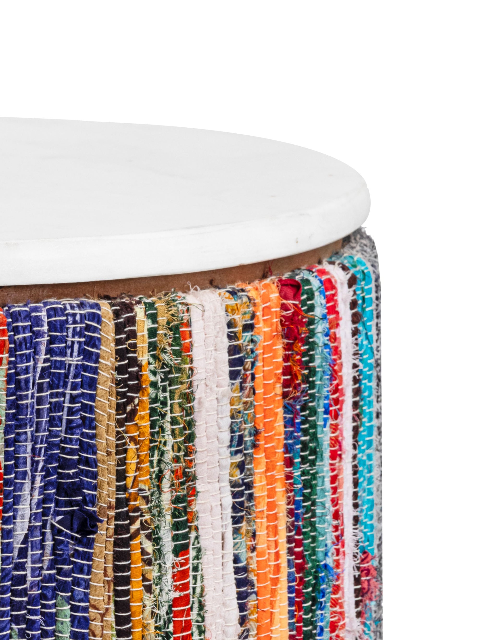 Marble Top & Chindi Fabric table