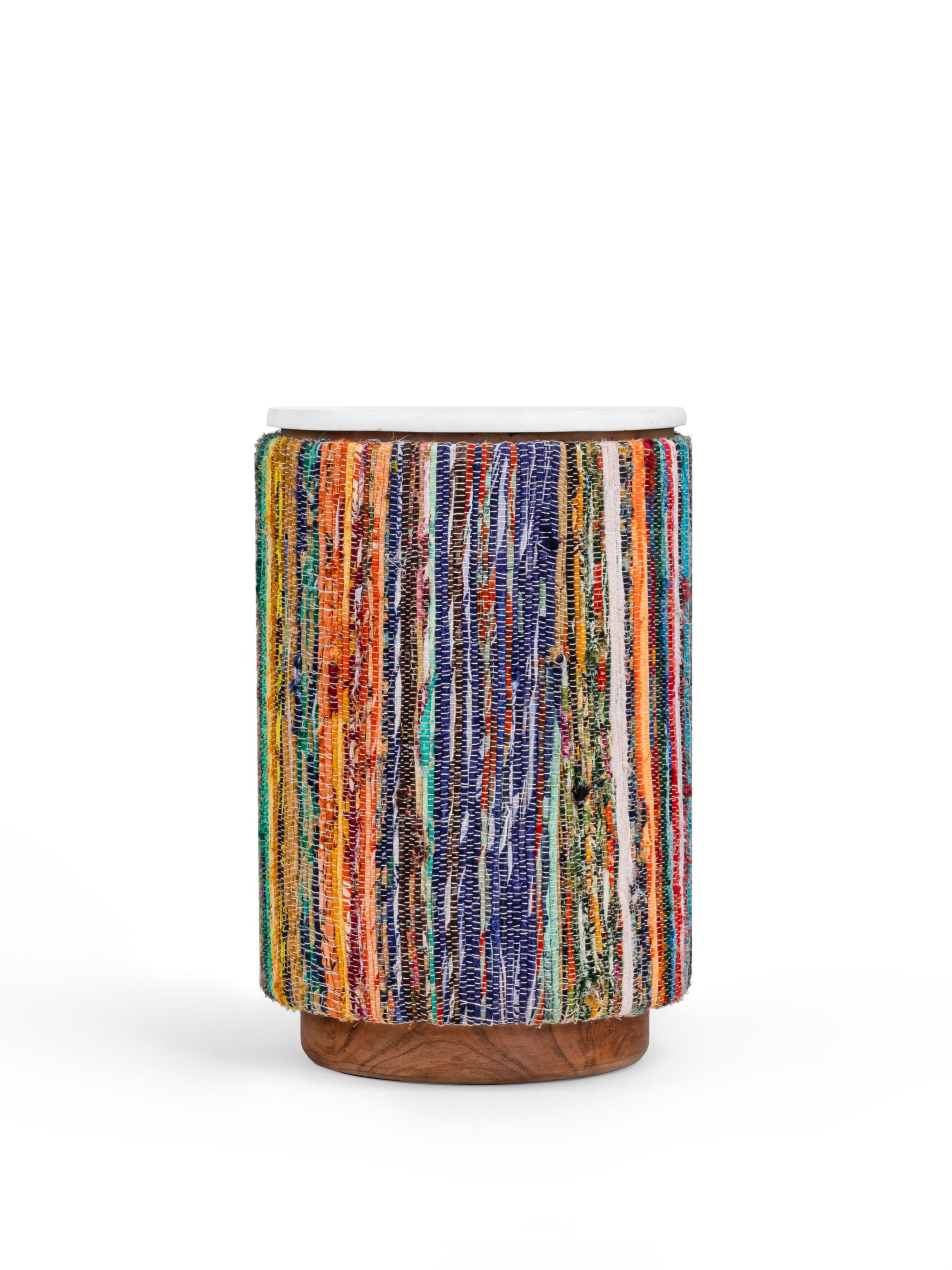 Marble Top & Chindi Fabric table