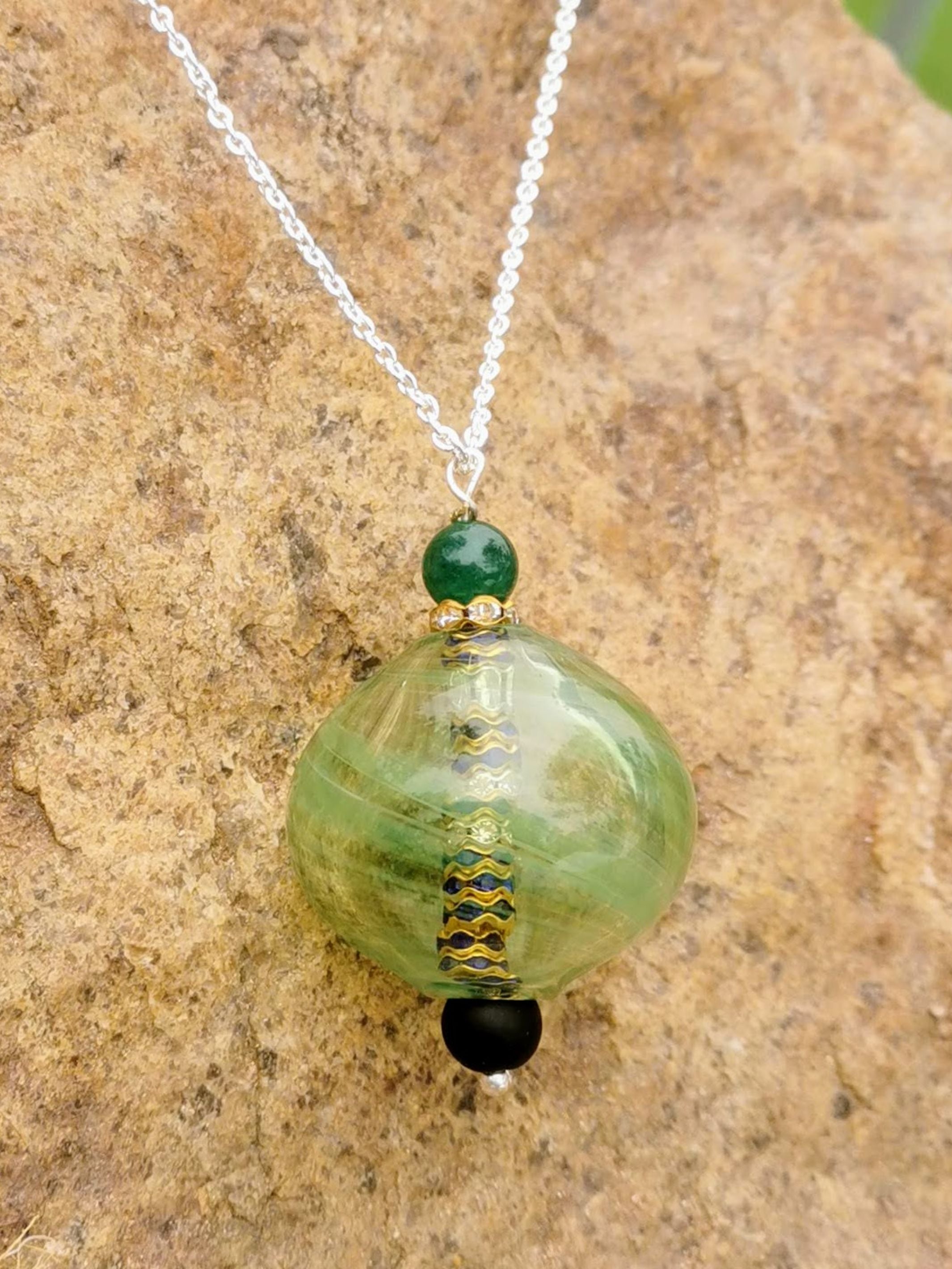 Classic Charm Necklace - Green