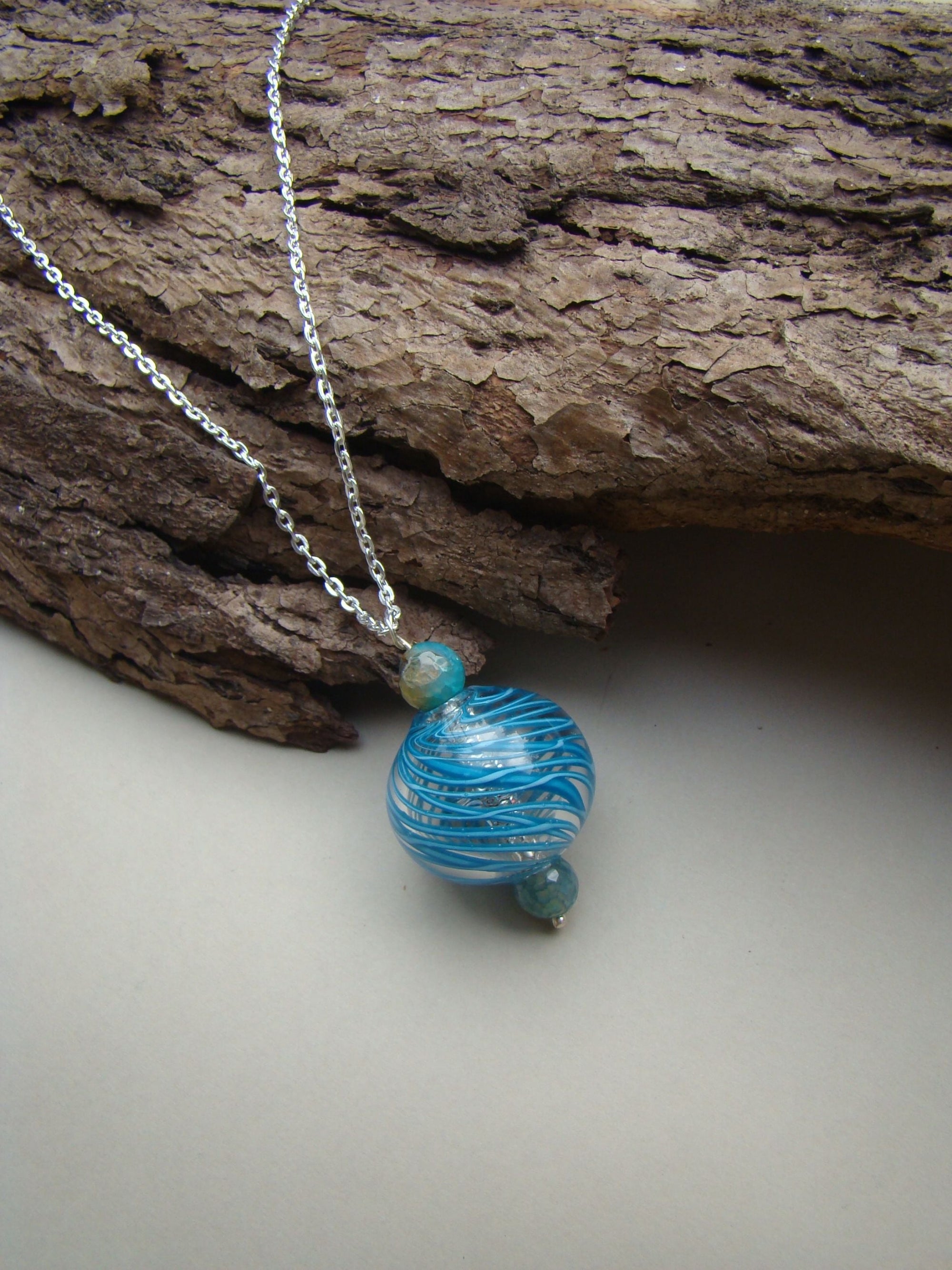 Classic Charm Necklace Blue