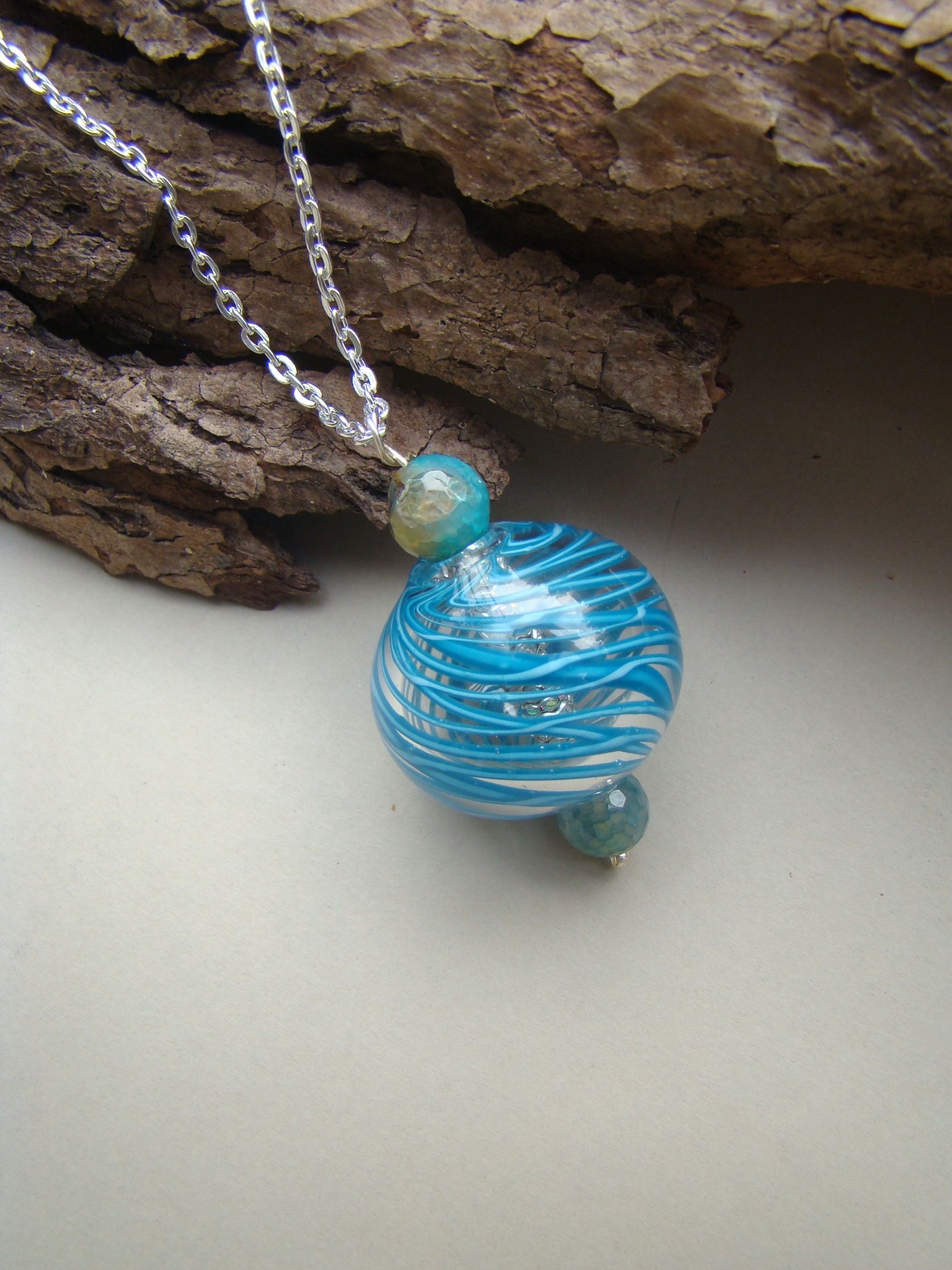 Classic Charm Necklace Blue