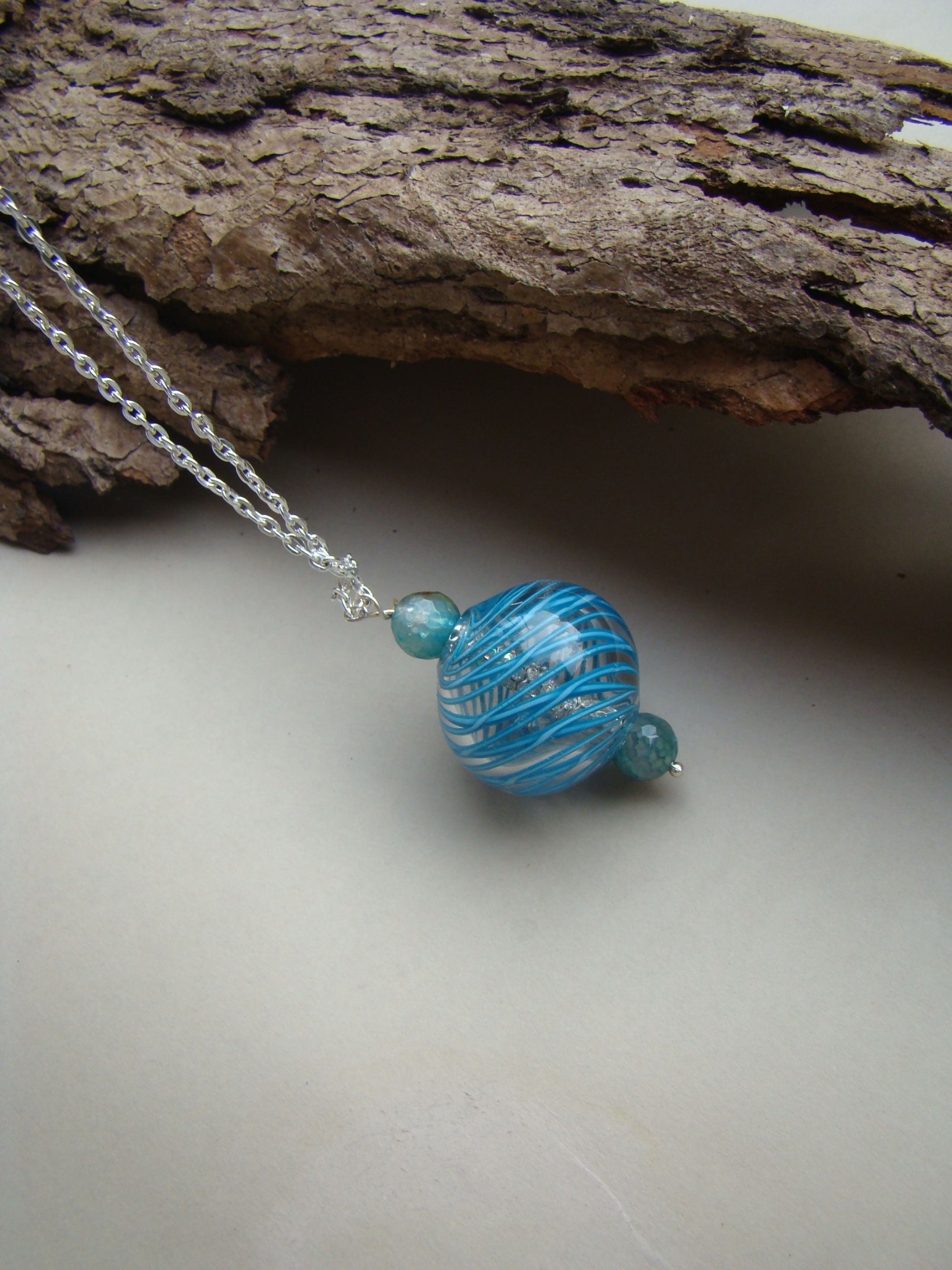 Classic Charm Necklace Blue