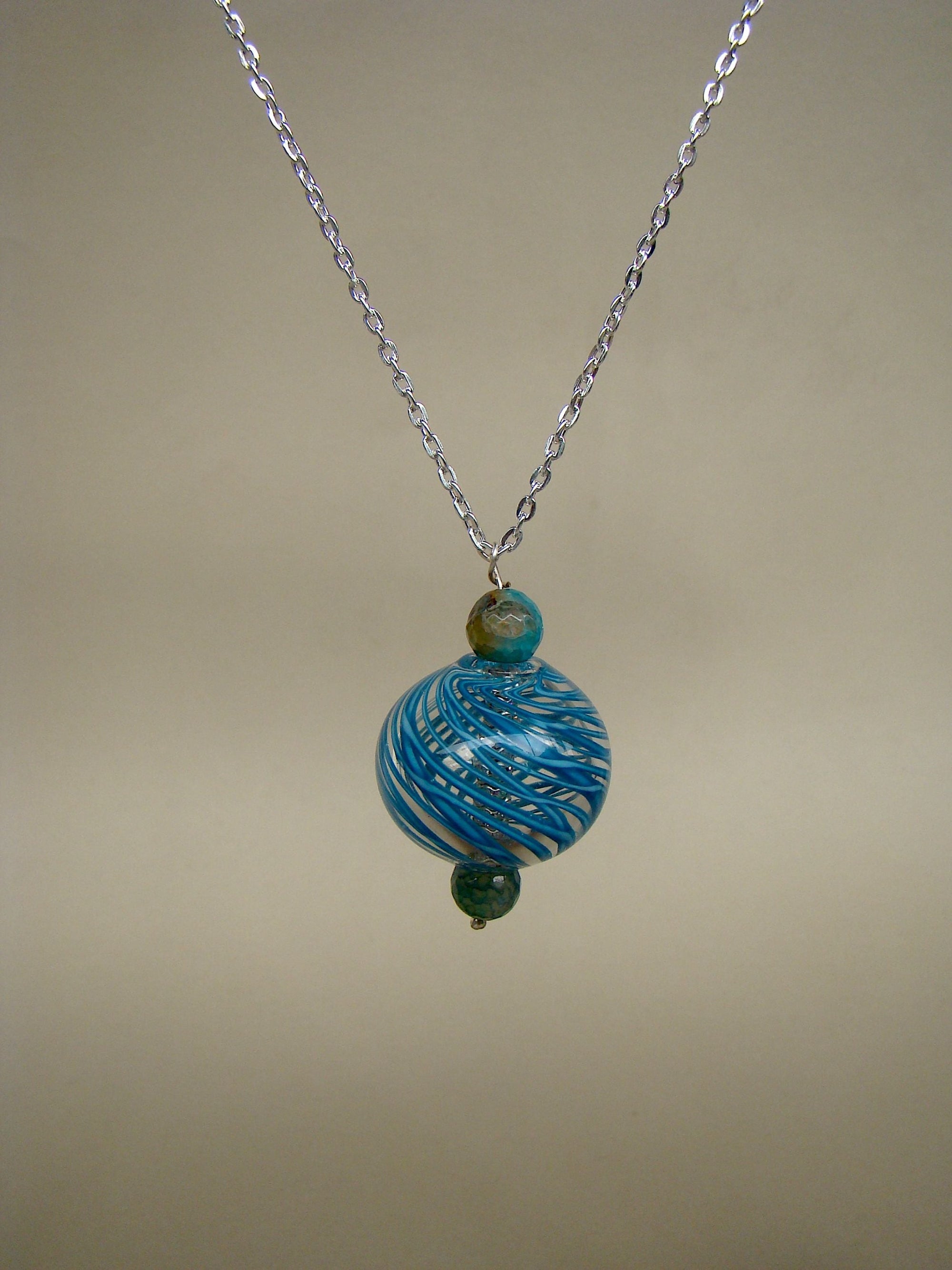 Classic Charm Necklace Blue