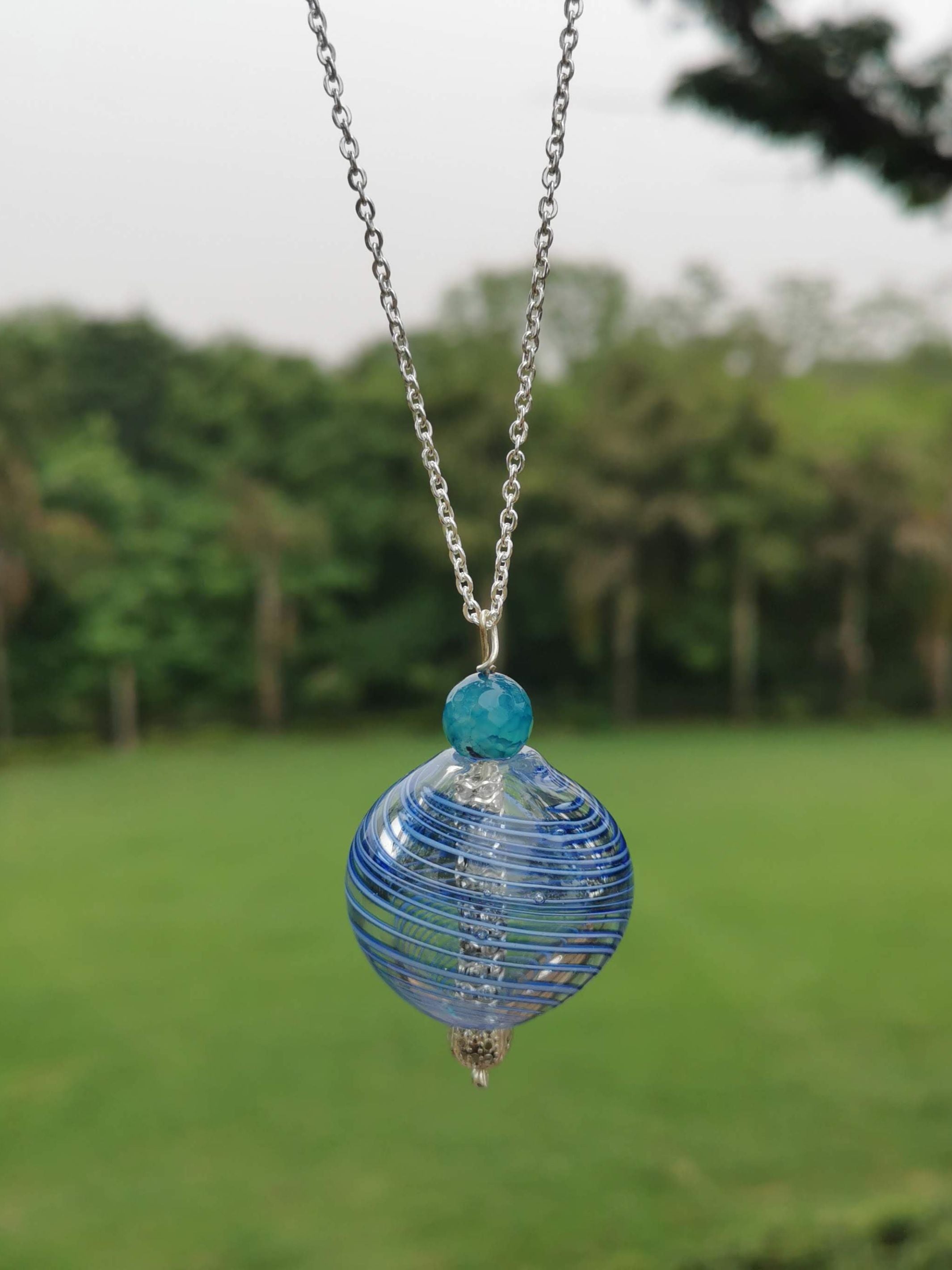 Classic Charm Necklace Blue