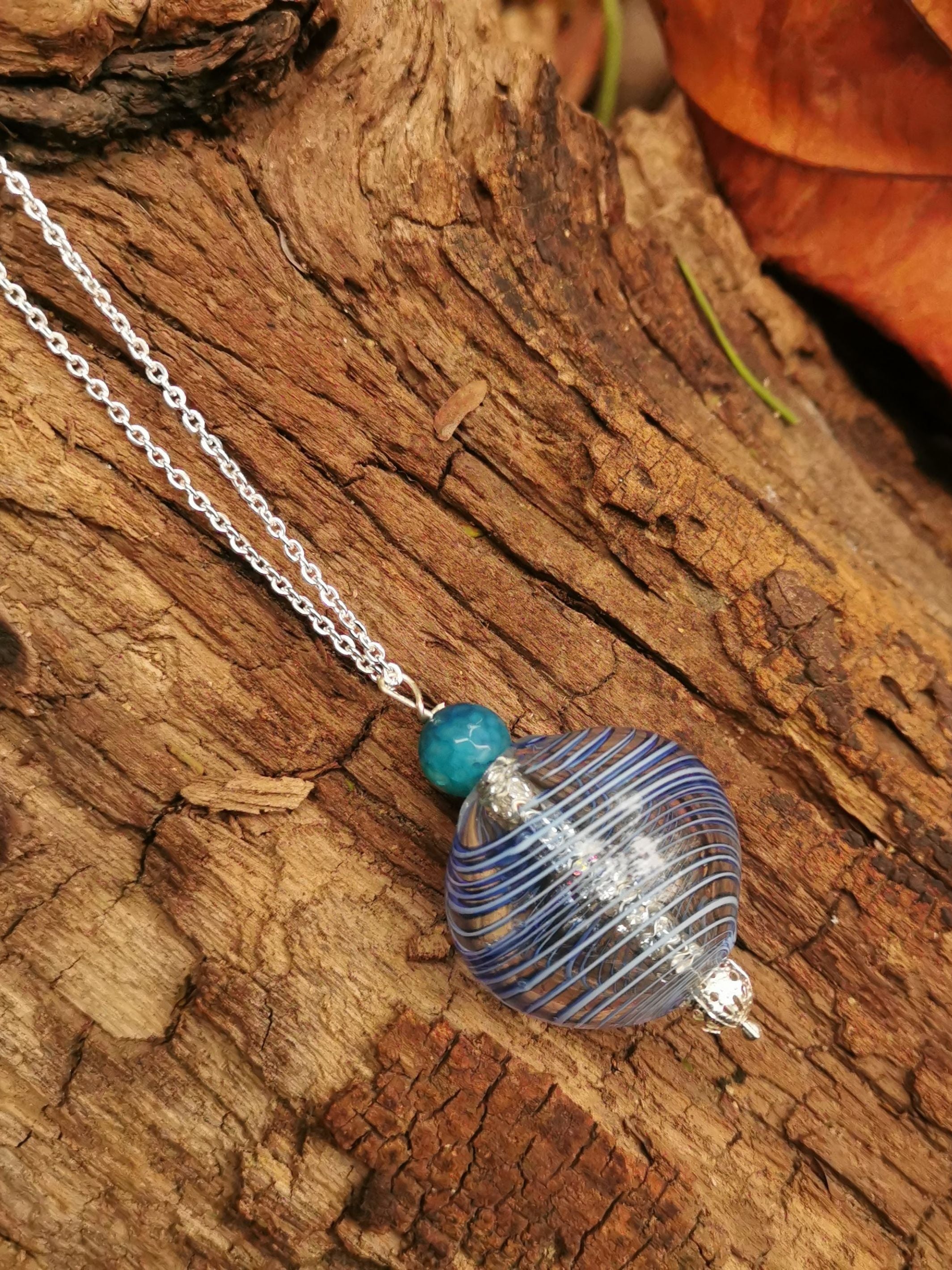 Classic Charm Necklace Blue