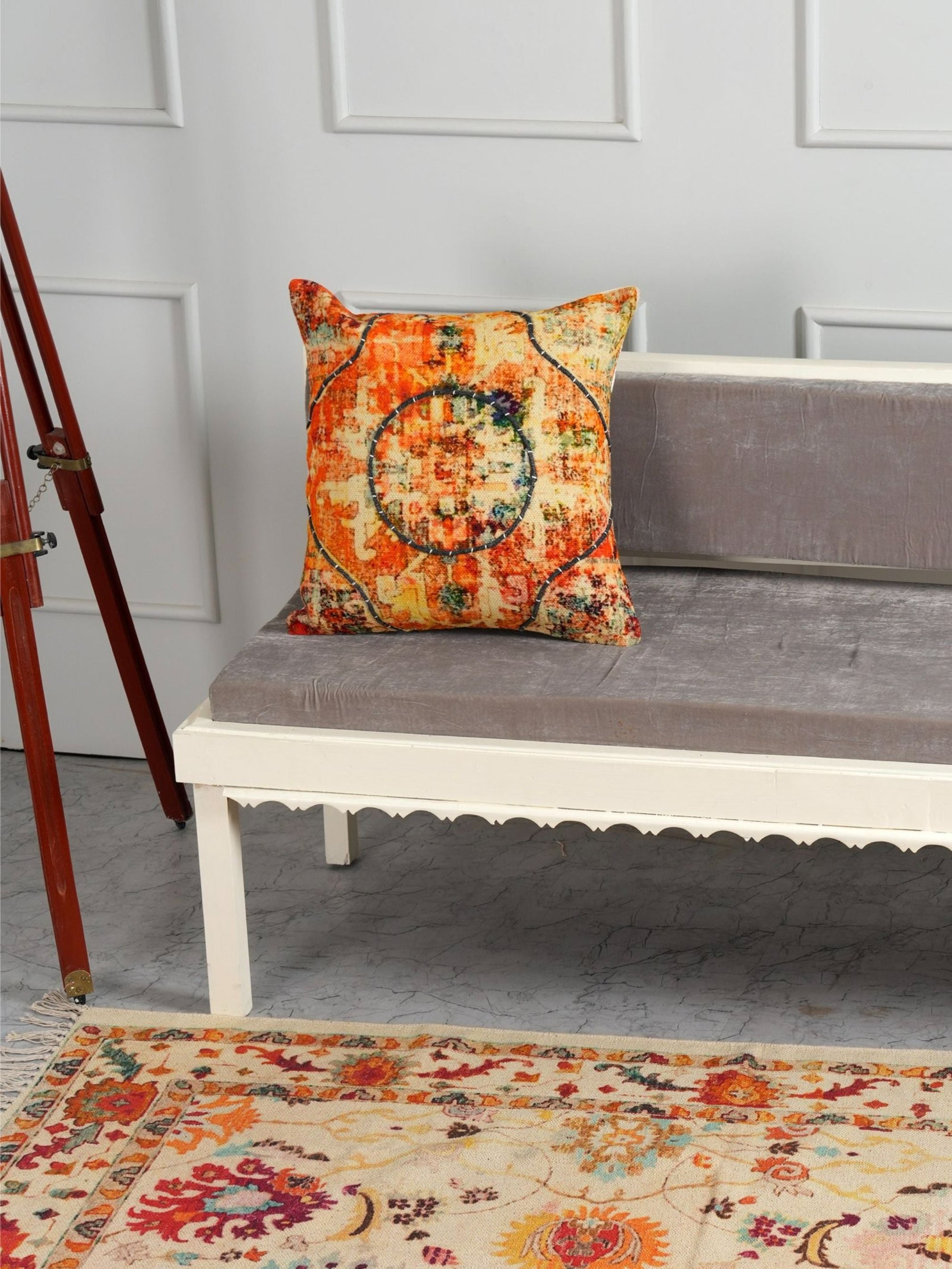 Embroidered Cushion Cover - Colourscape