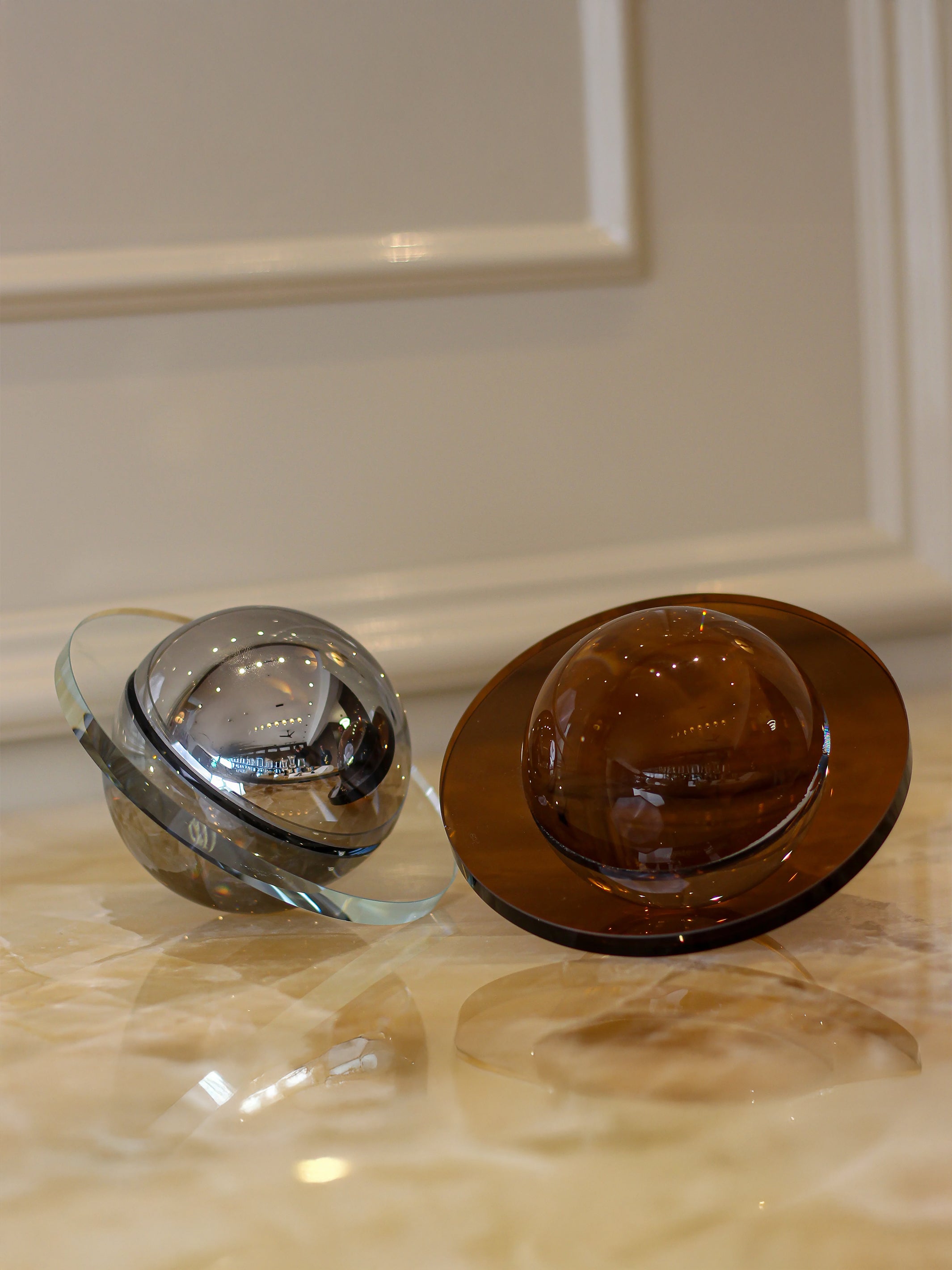 Crystal Airship Decor Object - Amber