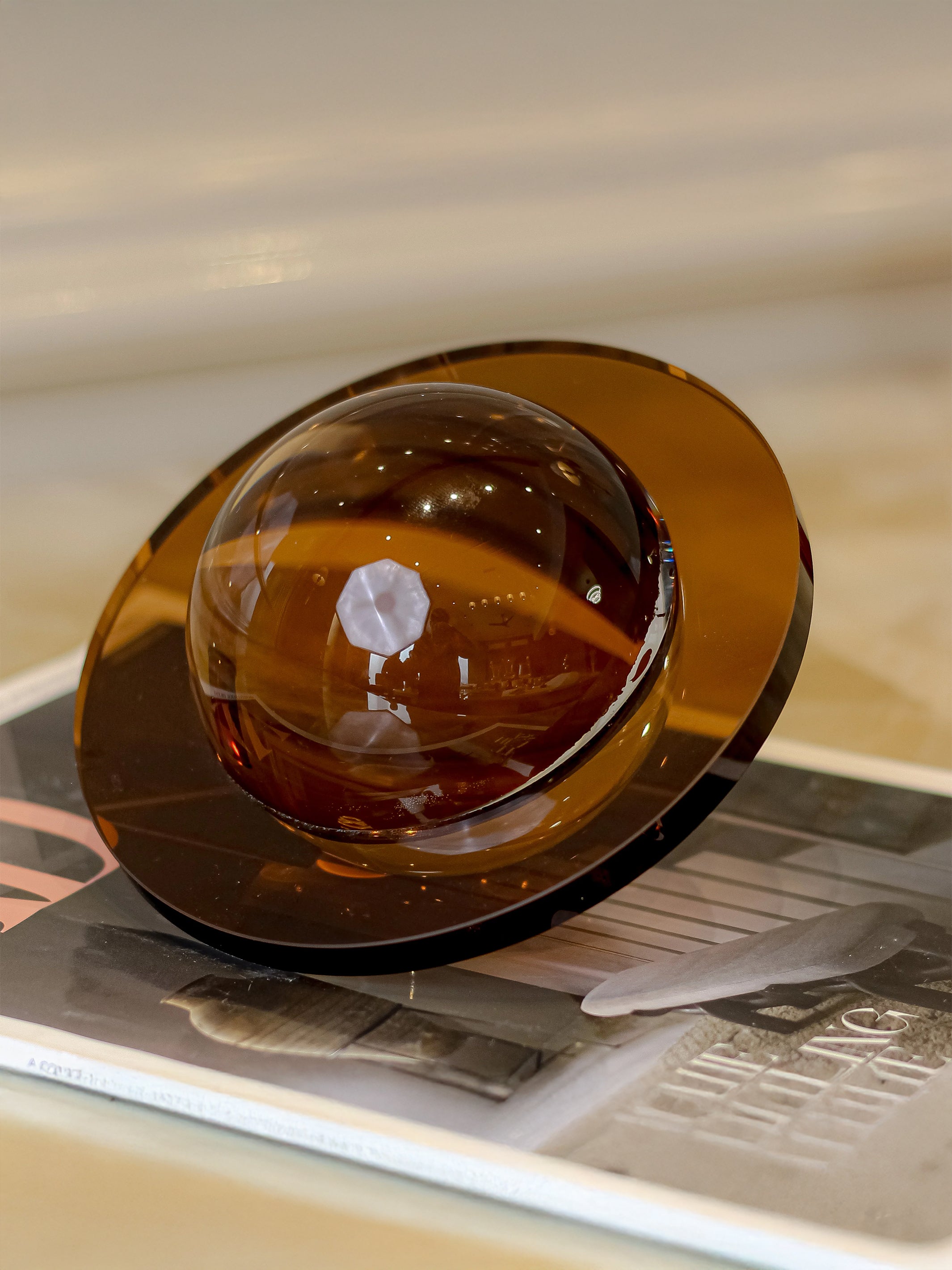 Crystal Airship Decor Object - Amber