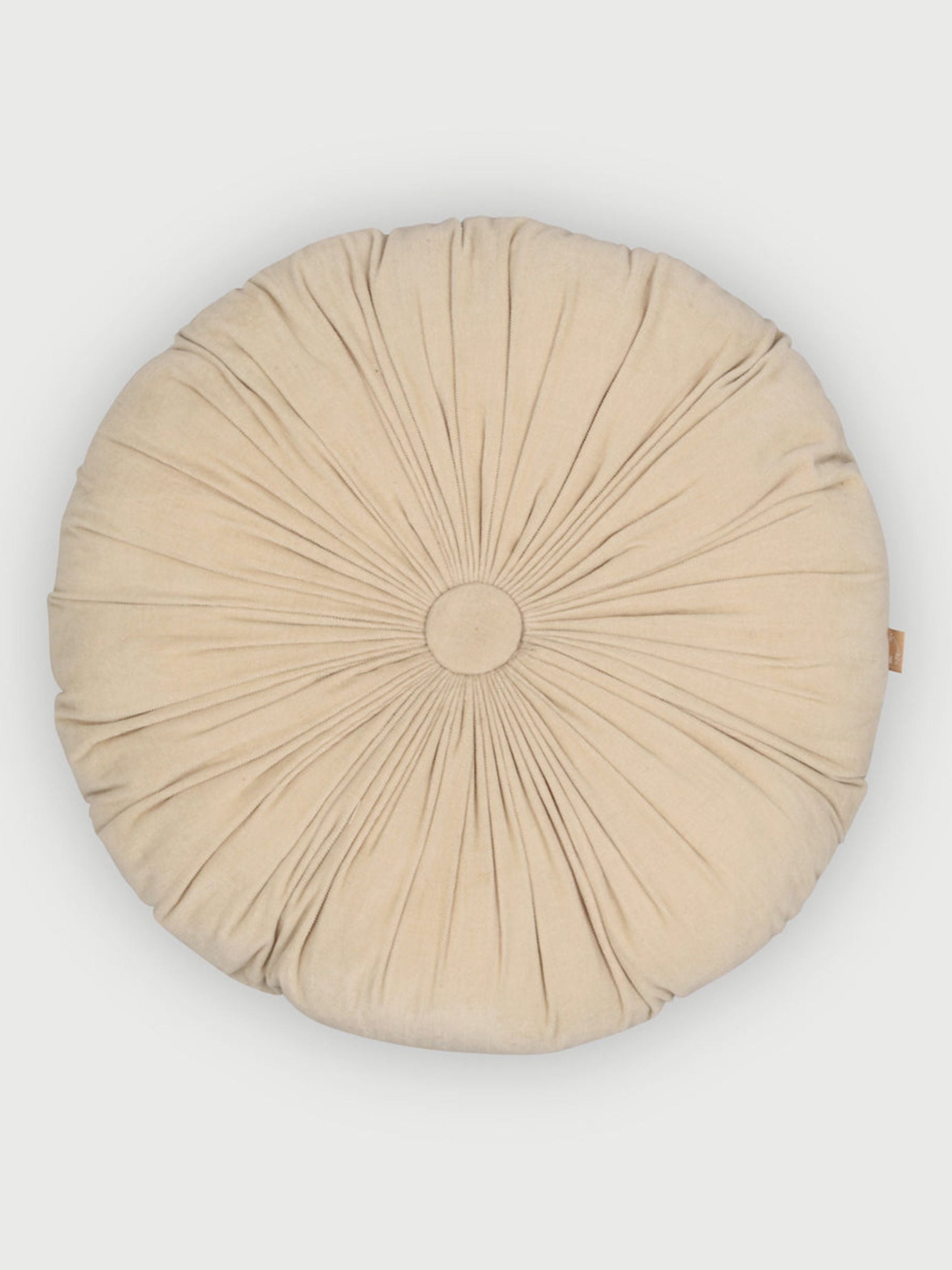 Cuddle Oatmeal Velvet Round Cushion