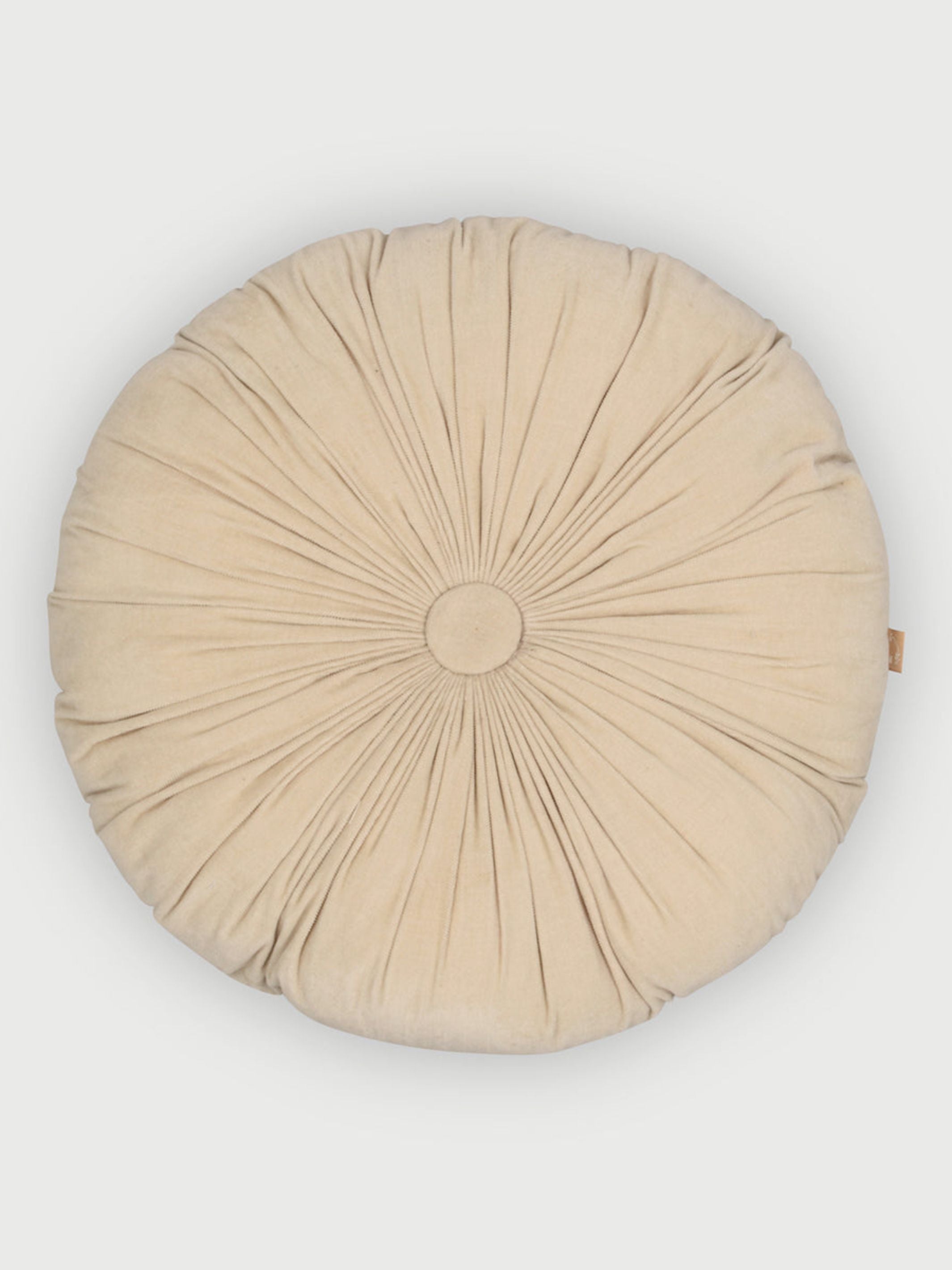 Cuddle Oatmeal Velvet  Round Cushion