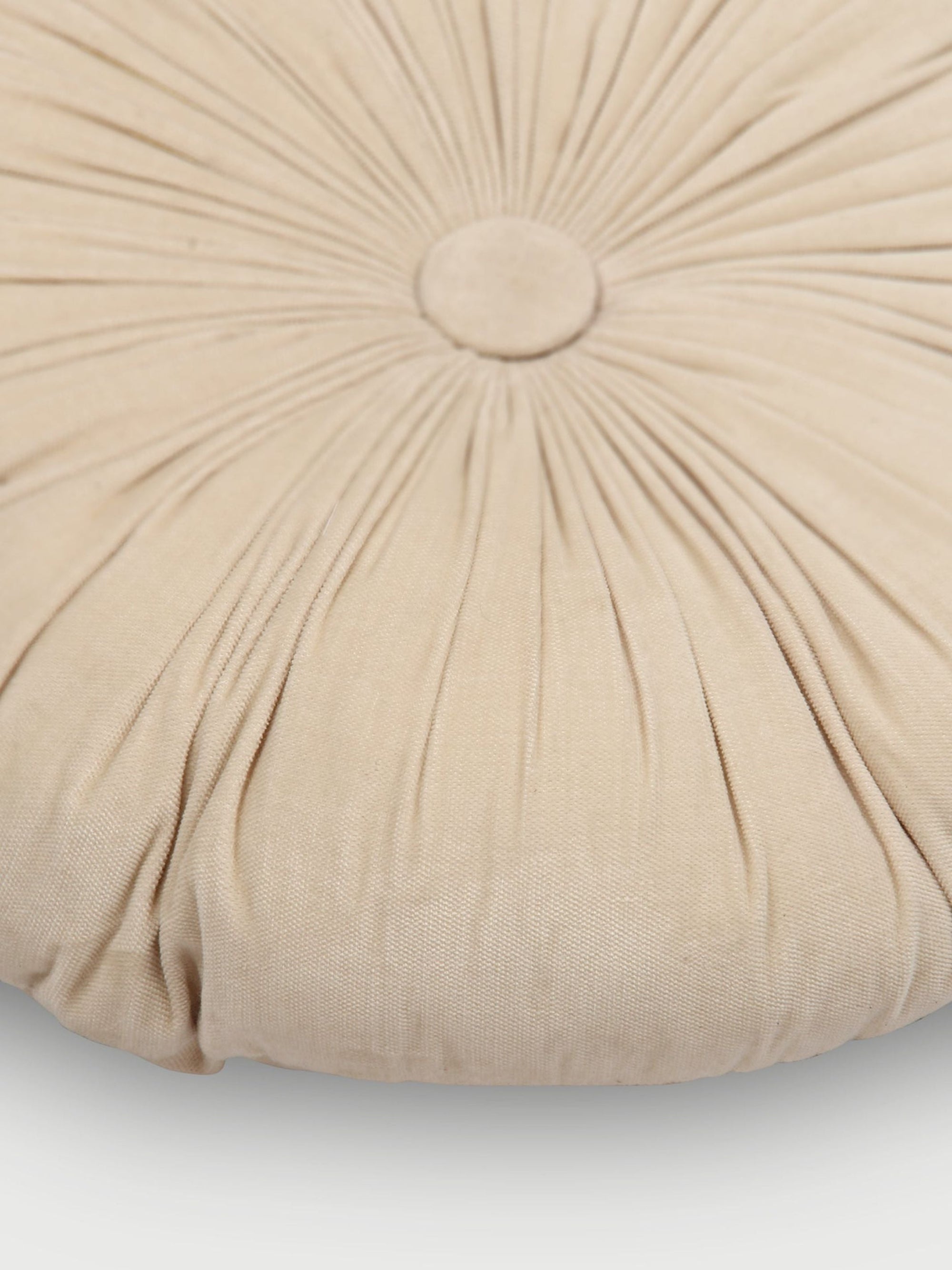 Cuddle Oatmeal Velvet  Round Cushion