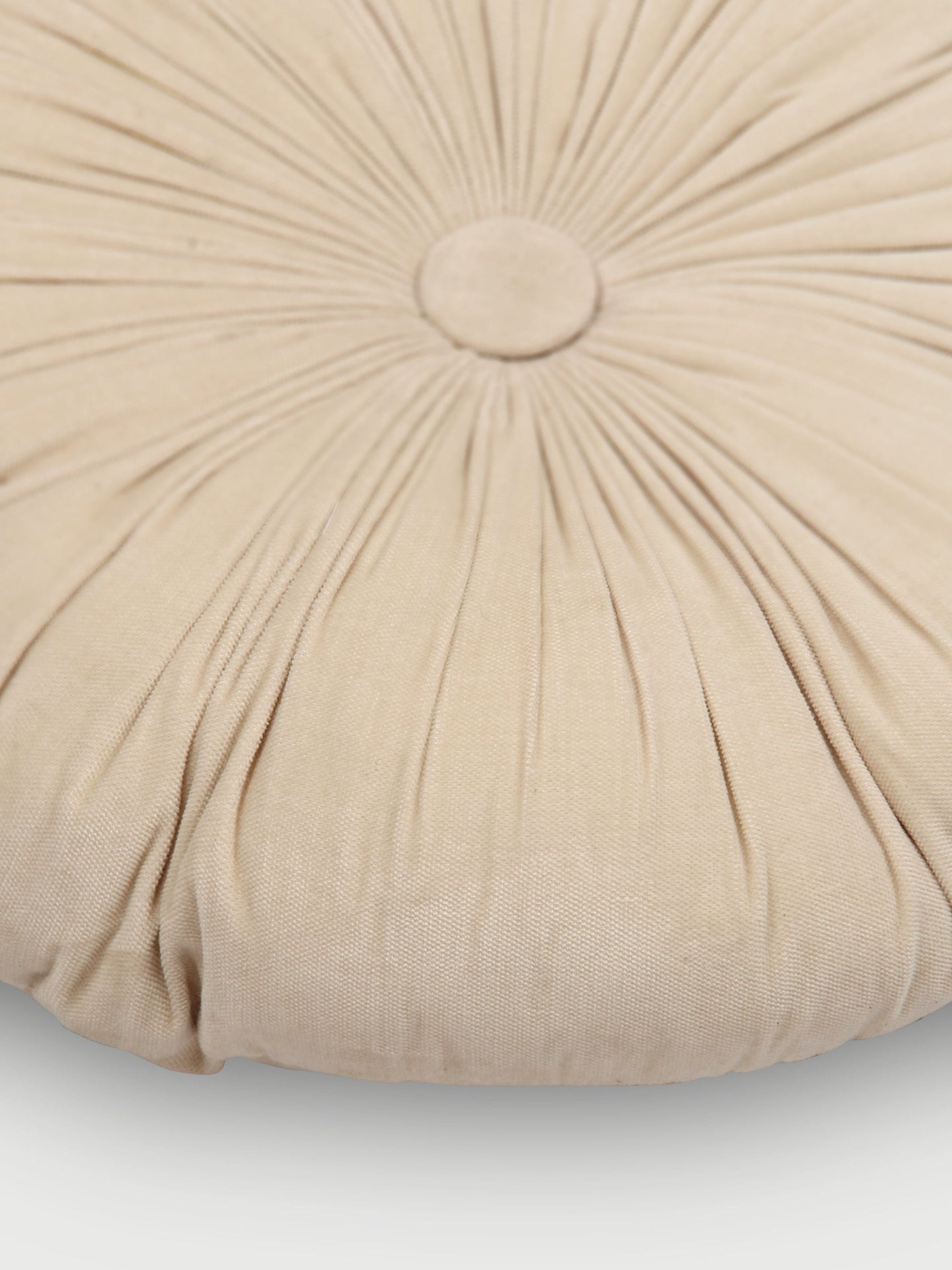 Cuddle Oatmeal Velvet  Round Cushion