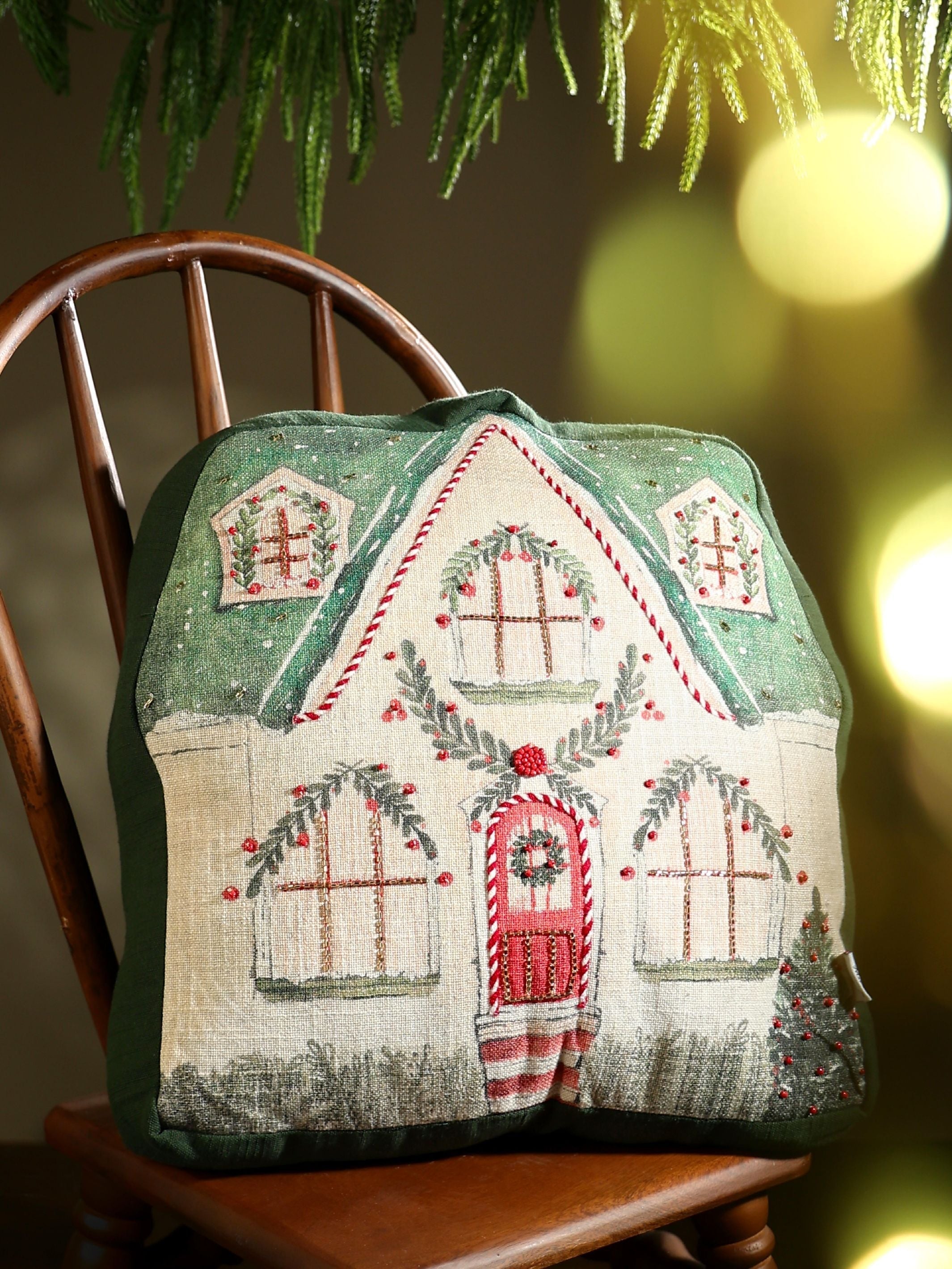 Christmas Cushion Covers - Christmas House (14"x14")