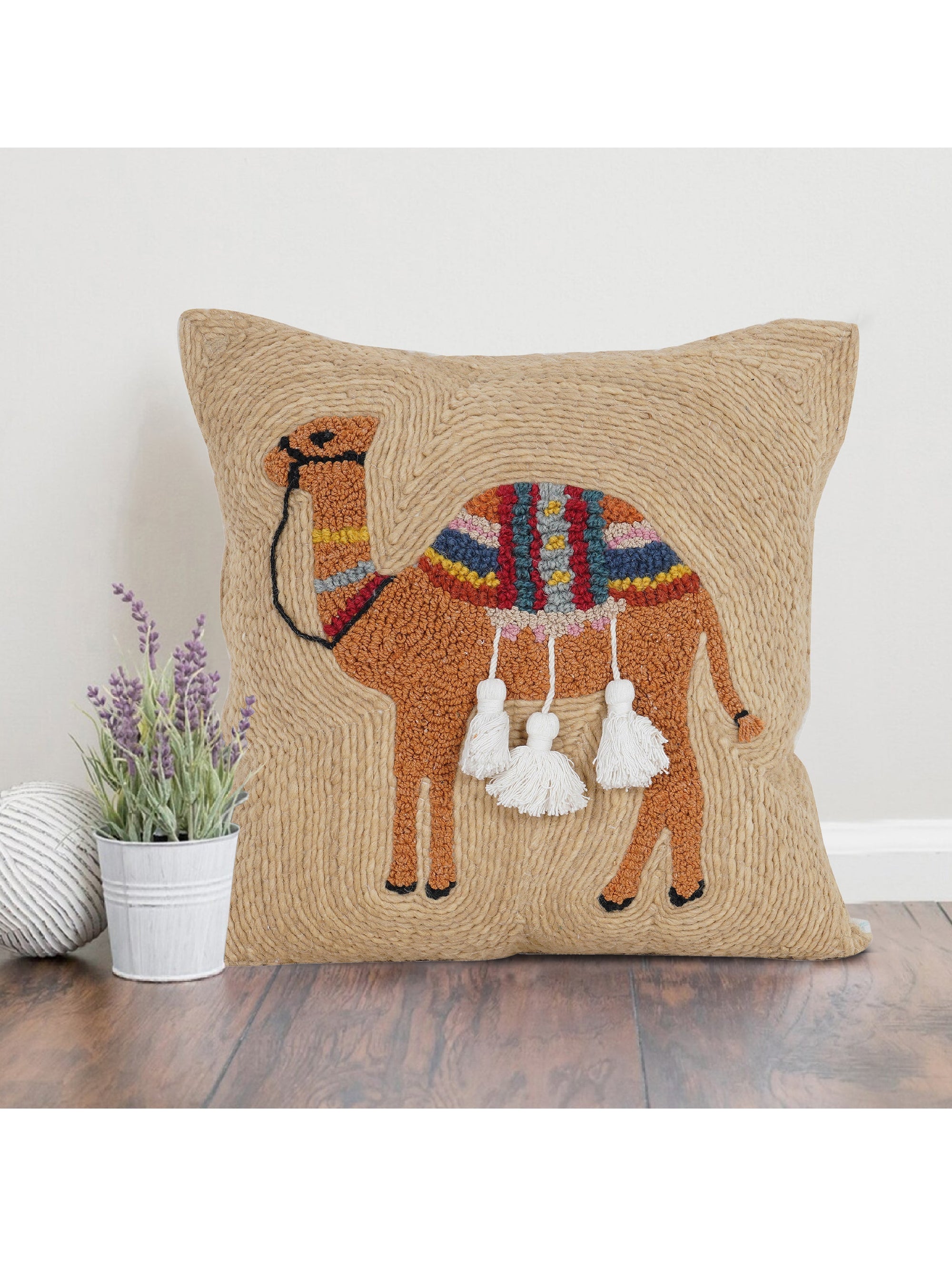 Cushion Cover - Dessert Ship Embroidered