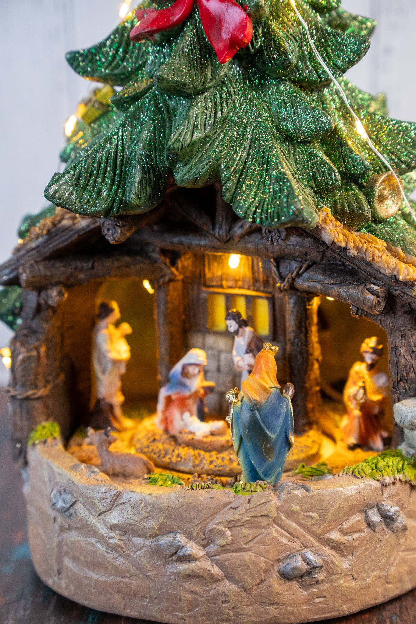 LED Nativity Scene Christmas Tree Décor